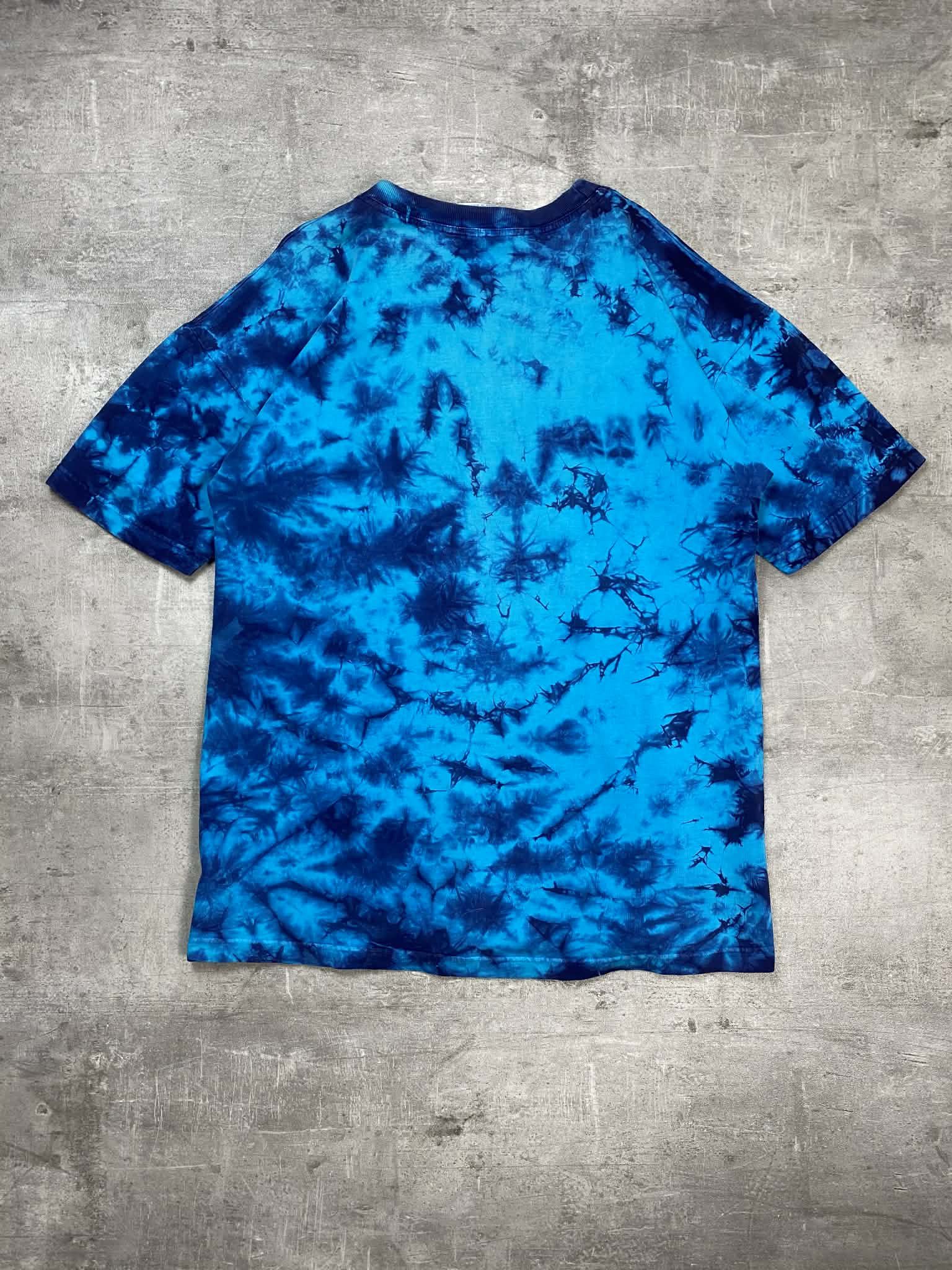 Vintage Vintage Blue Tie-dye T-shirt Bottlenose Dolphins Distressed Size US XXL / EU 58 / 5 - 5 Thumbnail