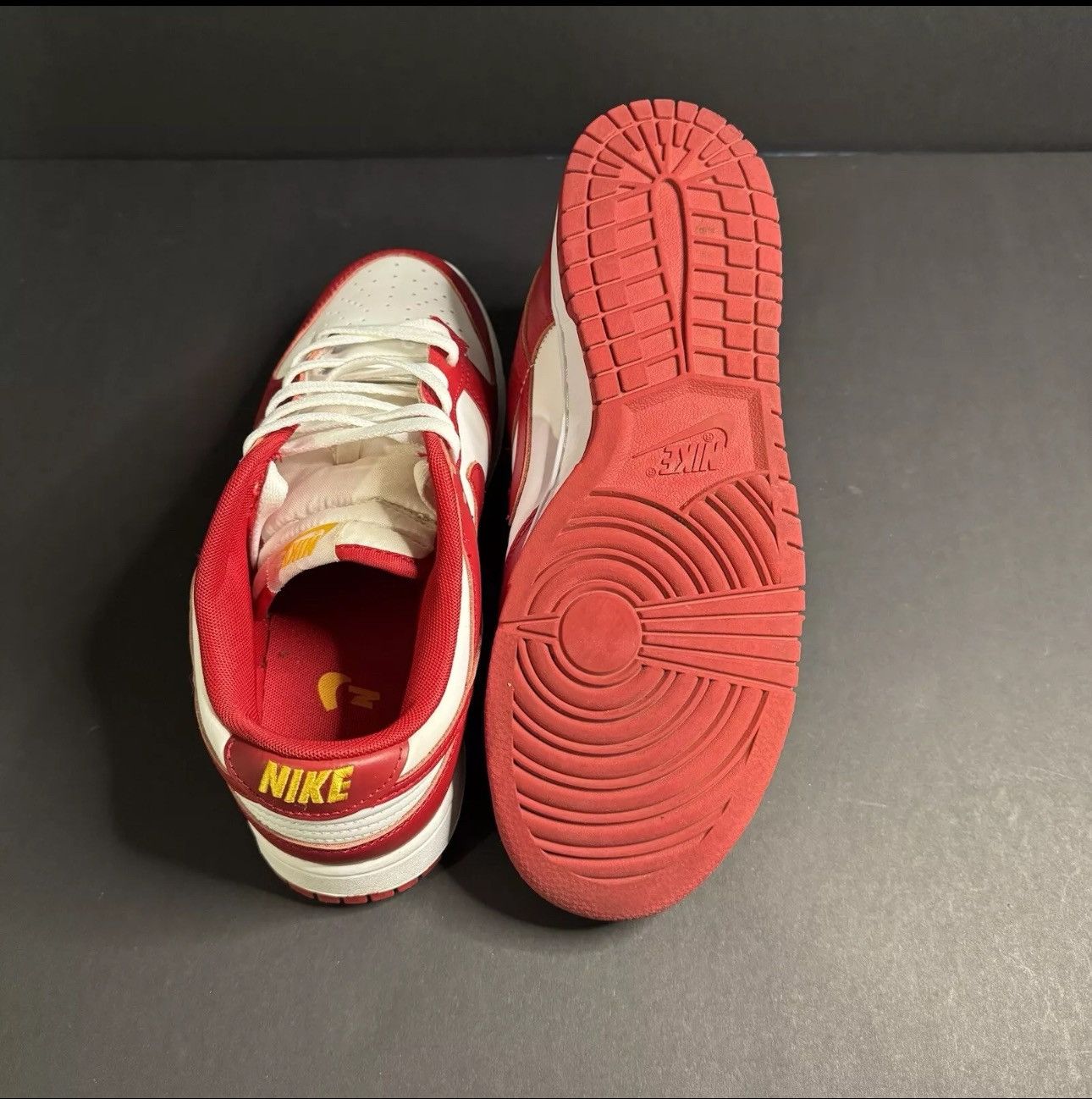 Nike Nike Dunk Low University Red Sneakers Size 9.5 For Men Size US 9.5 / EU 42-43 - 4 Thumbnail