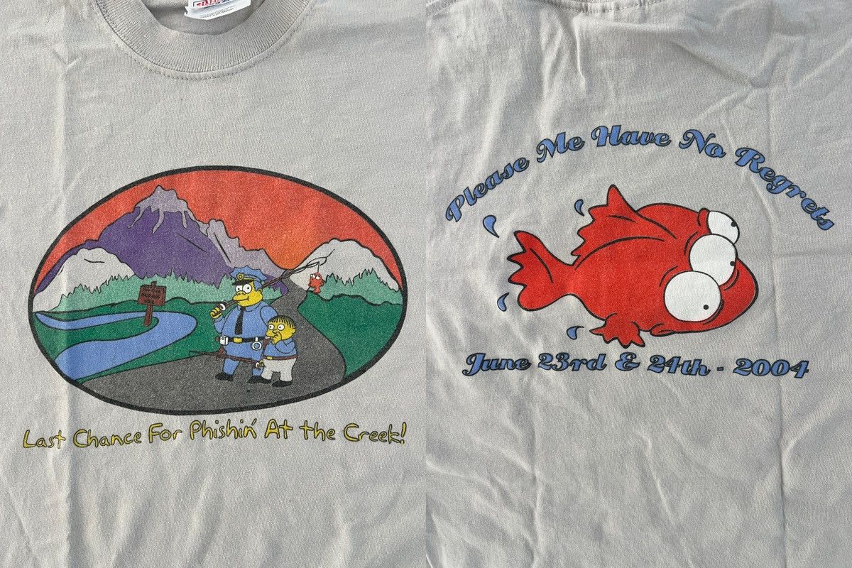 The Simpsons Phish Simpsons Rare 2004 Vintage Last Chance Phishin Creek Size US S / EU 44-46 / 1 - 1 Thumbnail
