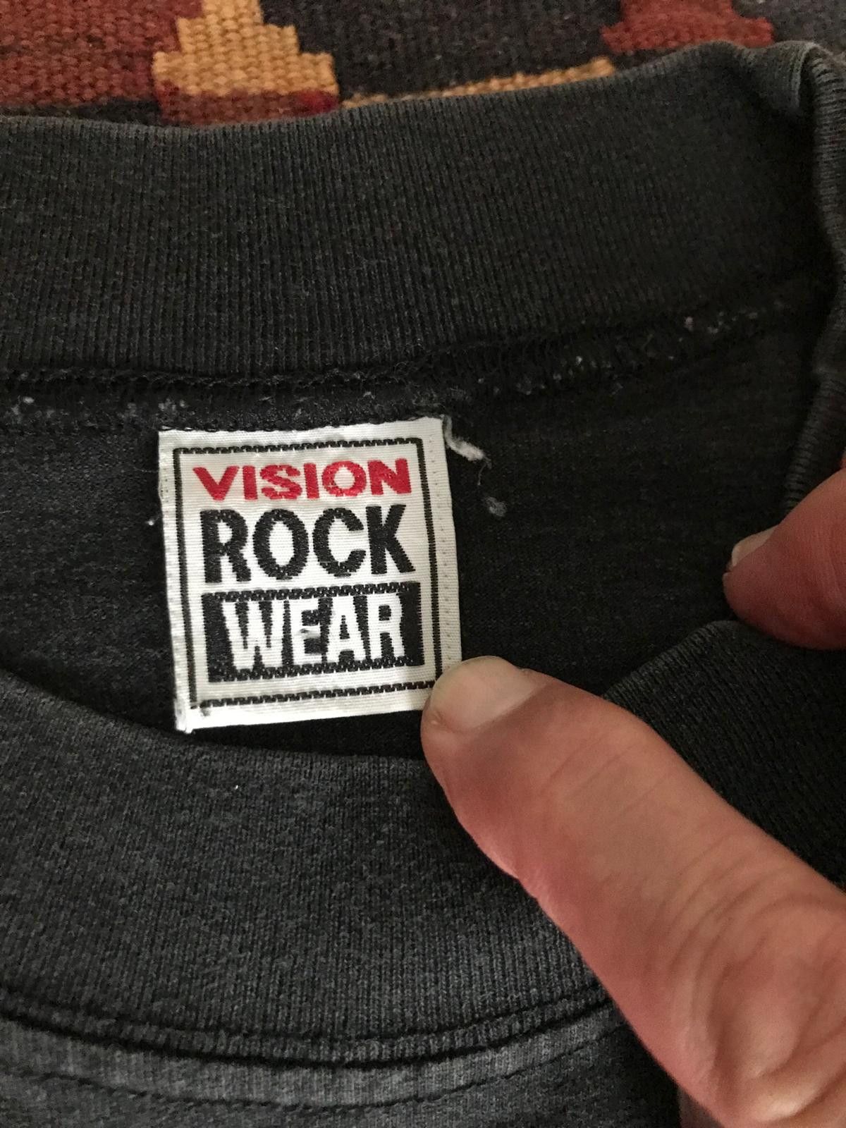 Vision Streetwear Vtg Orig Vision Streetwear "Vision Rock Wear" Skate T 1988 Size US XL / EU 56 / 4 - 8 Thumbnail