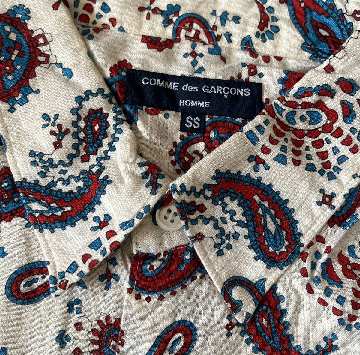 Comme des Garcons Cdg homme AD2006 flowy bandana printed shirt Size US S / EU 44-46 / 1 - 3 Thumbnail