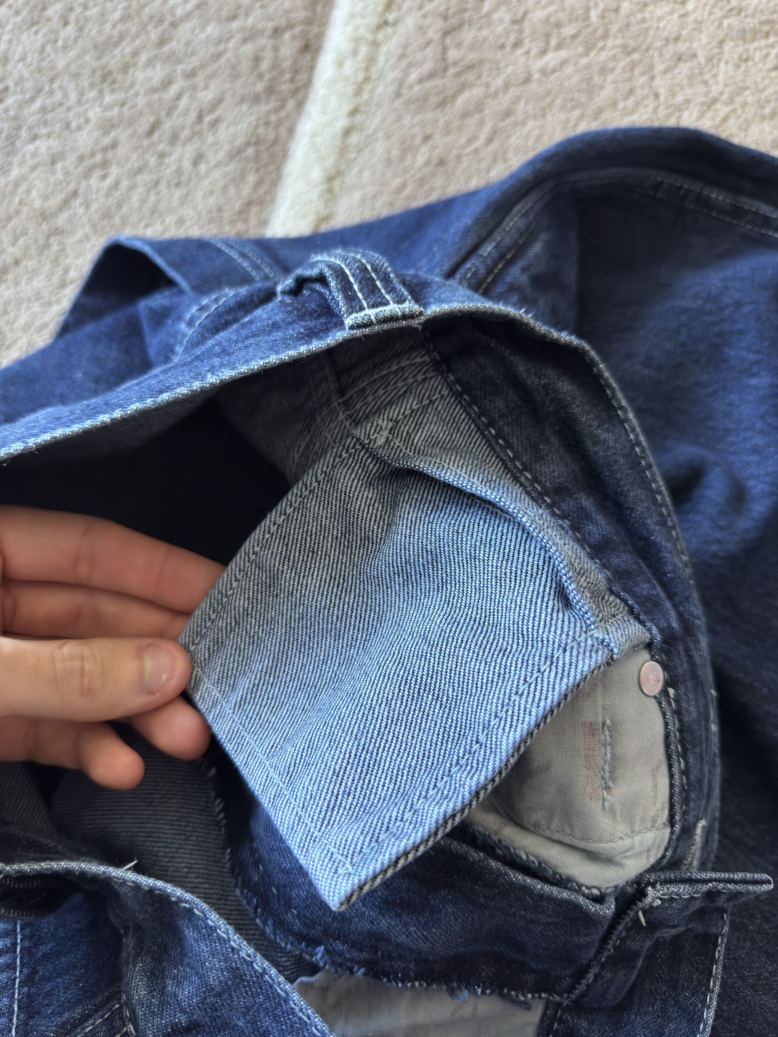 Fubu Fubu Vintage Raw Indigo Denim Baggy Jeans Hip Hop Rap Loose Size US 34 / EU 50 - 7 Thumbnail