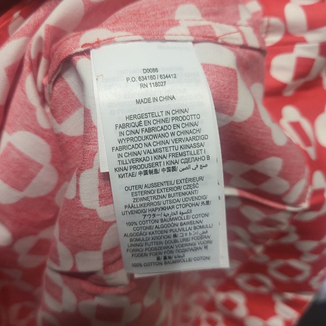 Boden Boden Smocked Waist Mini Dress - Coral Mosaic - 16-18 Size XL / US 12-14 / IT 48-50 - 6 Thumbnail