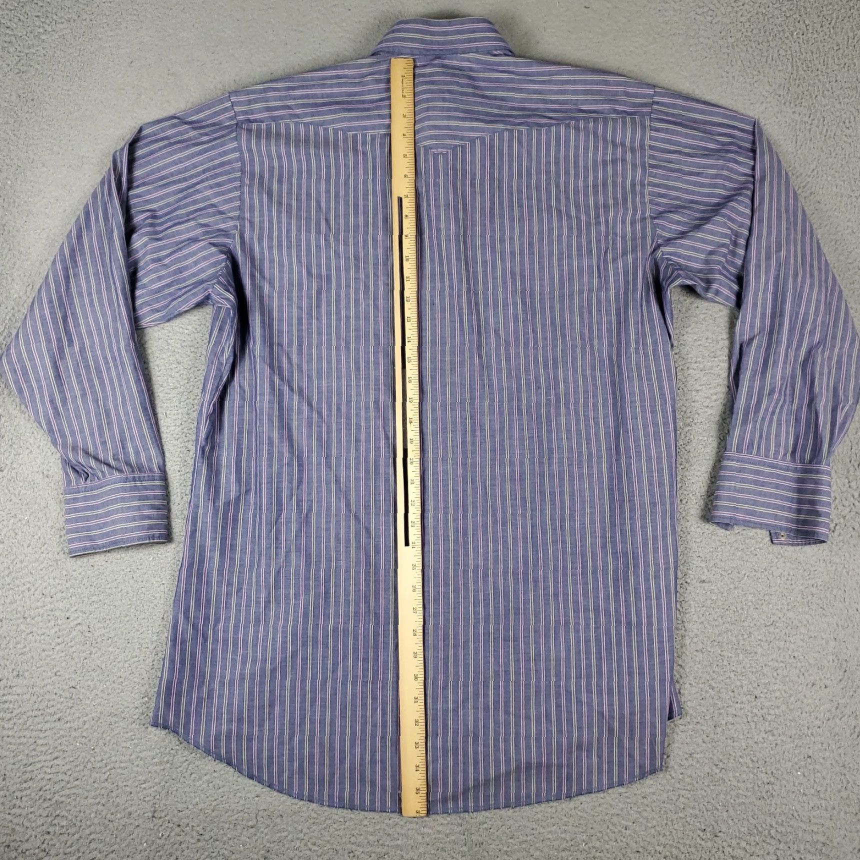 Vintage VINTAGE Panhandle Slim Shirt Mens Size 18 Blue Stripe Western Pearl Snap Button Long Sleeve Collared Button-Up Mens Shirt Size US XXL / EU 58 / 5 - 3 Thumbnail