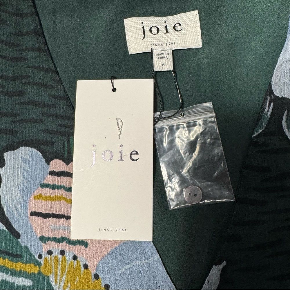 Joie NWT New $428 Joie Odilia Mini Silk Long Sleeve Dress Size 8 Size M / US 6-8 / IT 42-44 - 7 Thumbnail