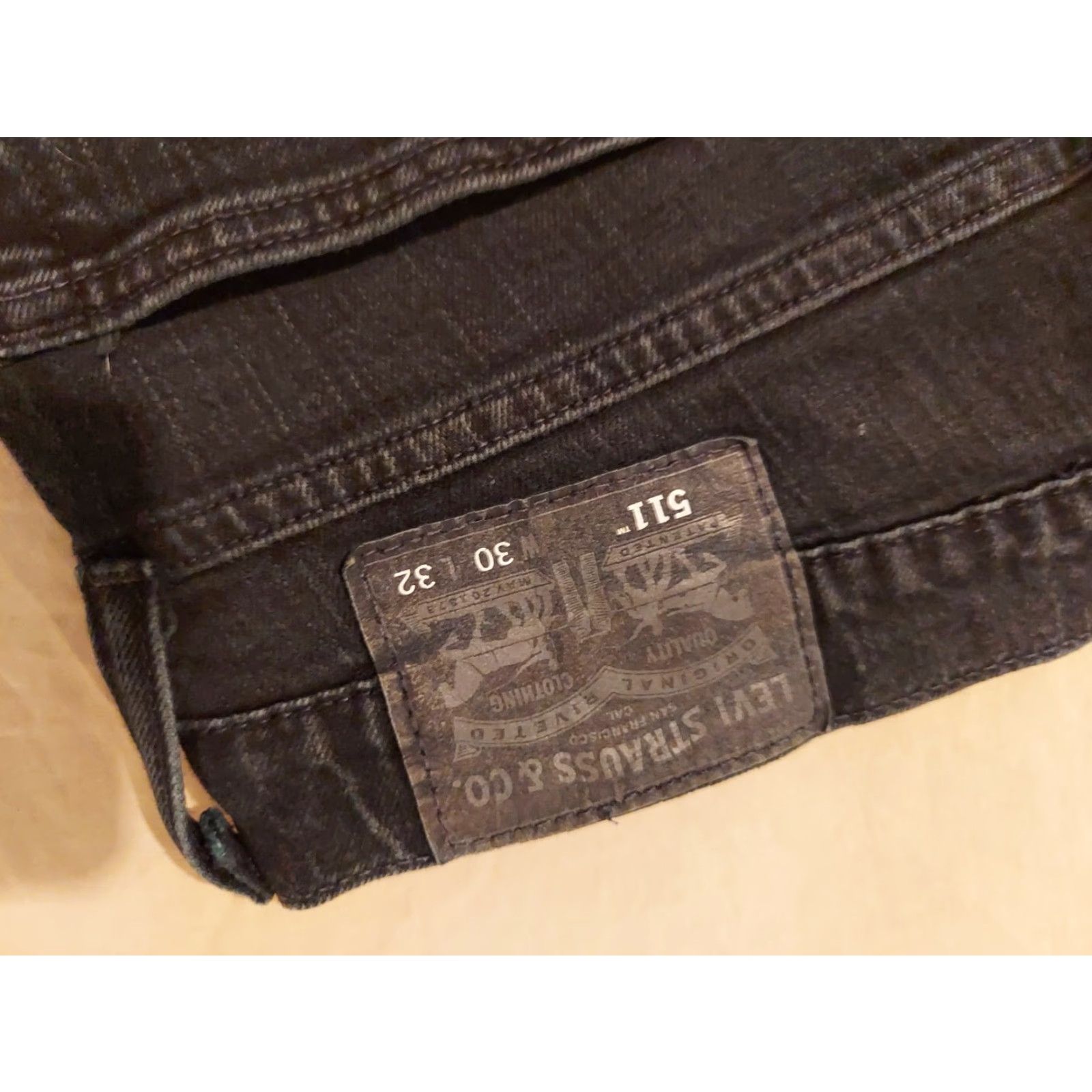 Levi's Levis 511 Jeans Black 30x32 31x32 Slim Straight Denim Pants Mens Size US 30 / EU 46 - 2 Thumbnail