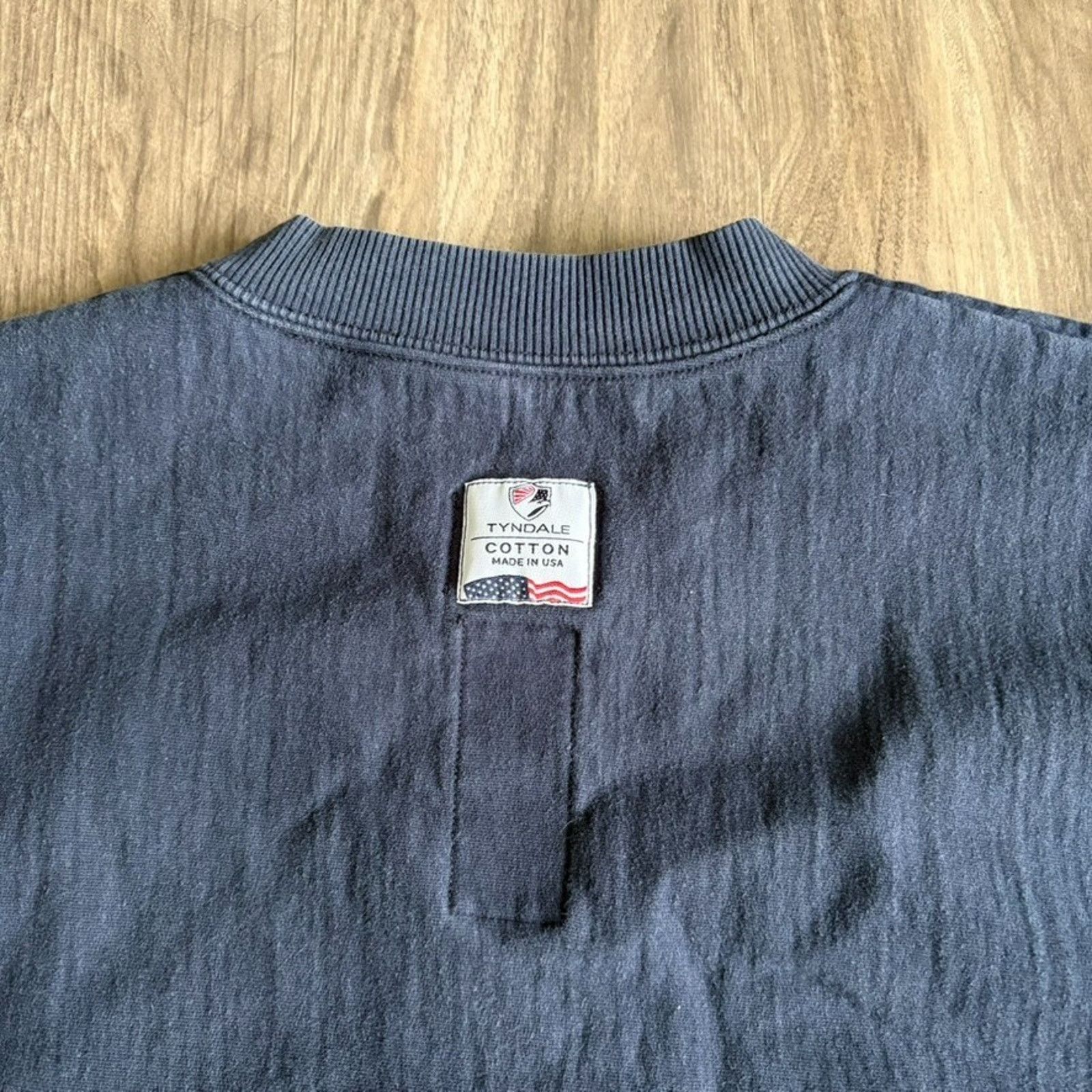 Vintage Tyndale FR Crewneck Sweatshirt Size XL Navy Pullover Size US XL / EU 56 / 4 - 6 Thumbnail