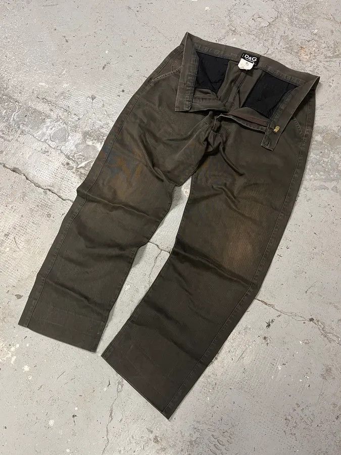 Dolce & Gabbana × Vintage 2000s Dolce & Gabbana Brown Faded Cozy Large Pants Size US 33 - 6 Thumbnail