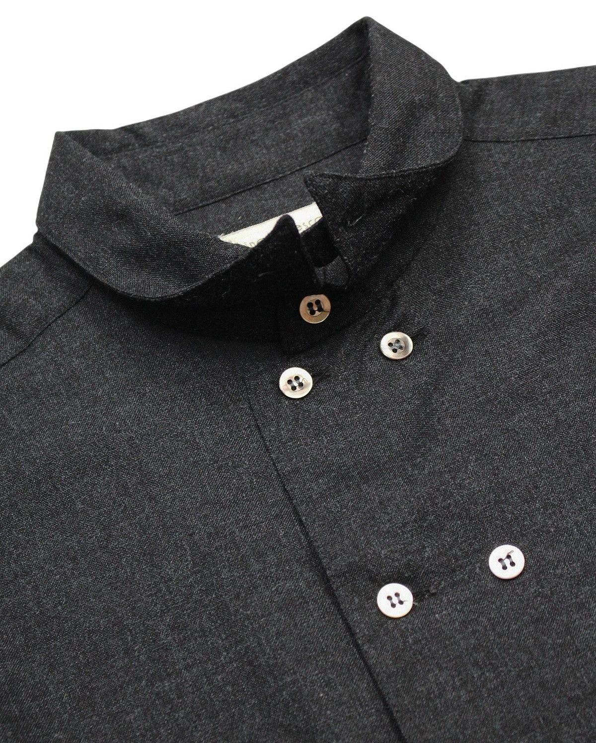Japanese Brand 1990S LINEA FRESCA BY MASAYUKI ABO DOUBLE POCKET WOOL SHIRT Size US M / EU 48-50 / 2 - 5 Thumbnail