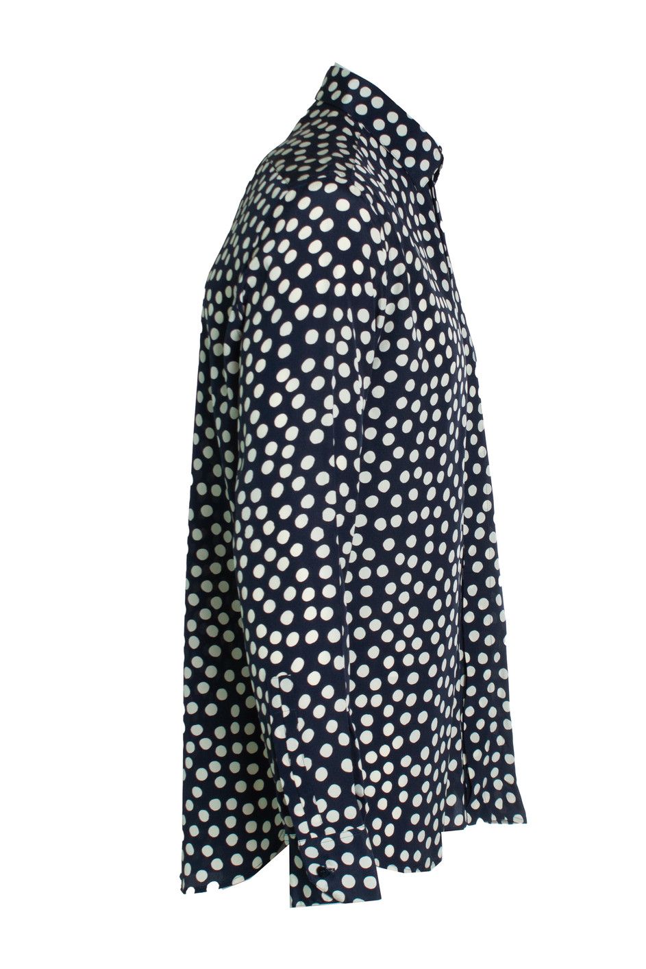Saint Laurent Paris Saint Laurent, Blue and white polkadot shirt Size US S / EU 44-46 / 1 - 4 Thumbnail