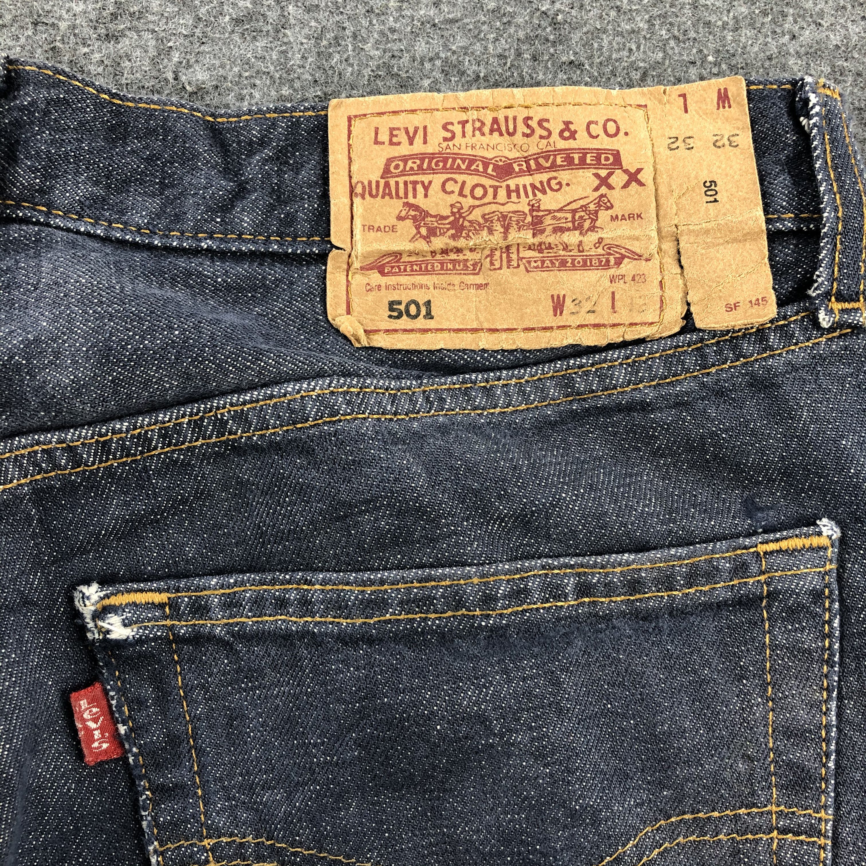 Levi's × Vintage Vintage 90s Distress Levis 501 Jeans-JM1552 Size US 32 / EU 48 - 6 Thumbnail