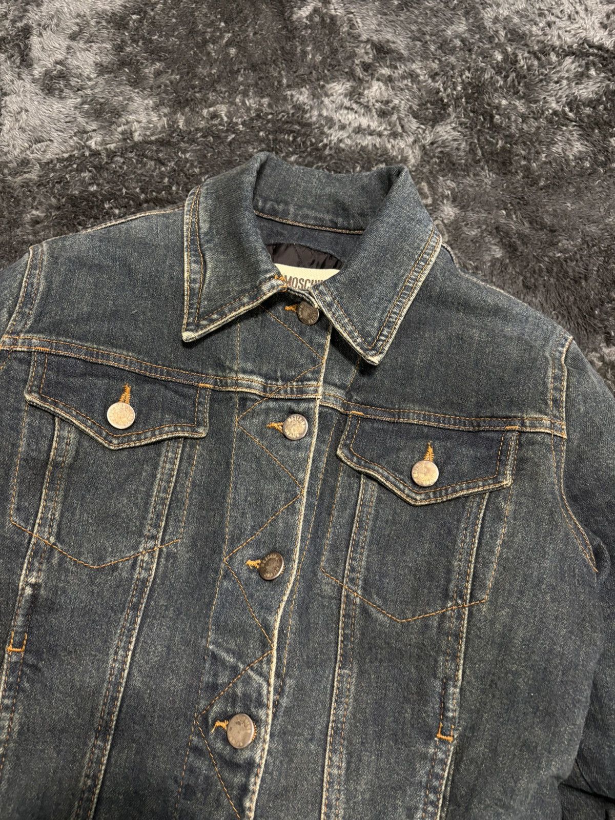 Moschino RARE Vintage Moschino Heavy Y2K Denim Jacket Size M / US 6-8 / IT 42-44 - 6 Thumbnail