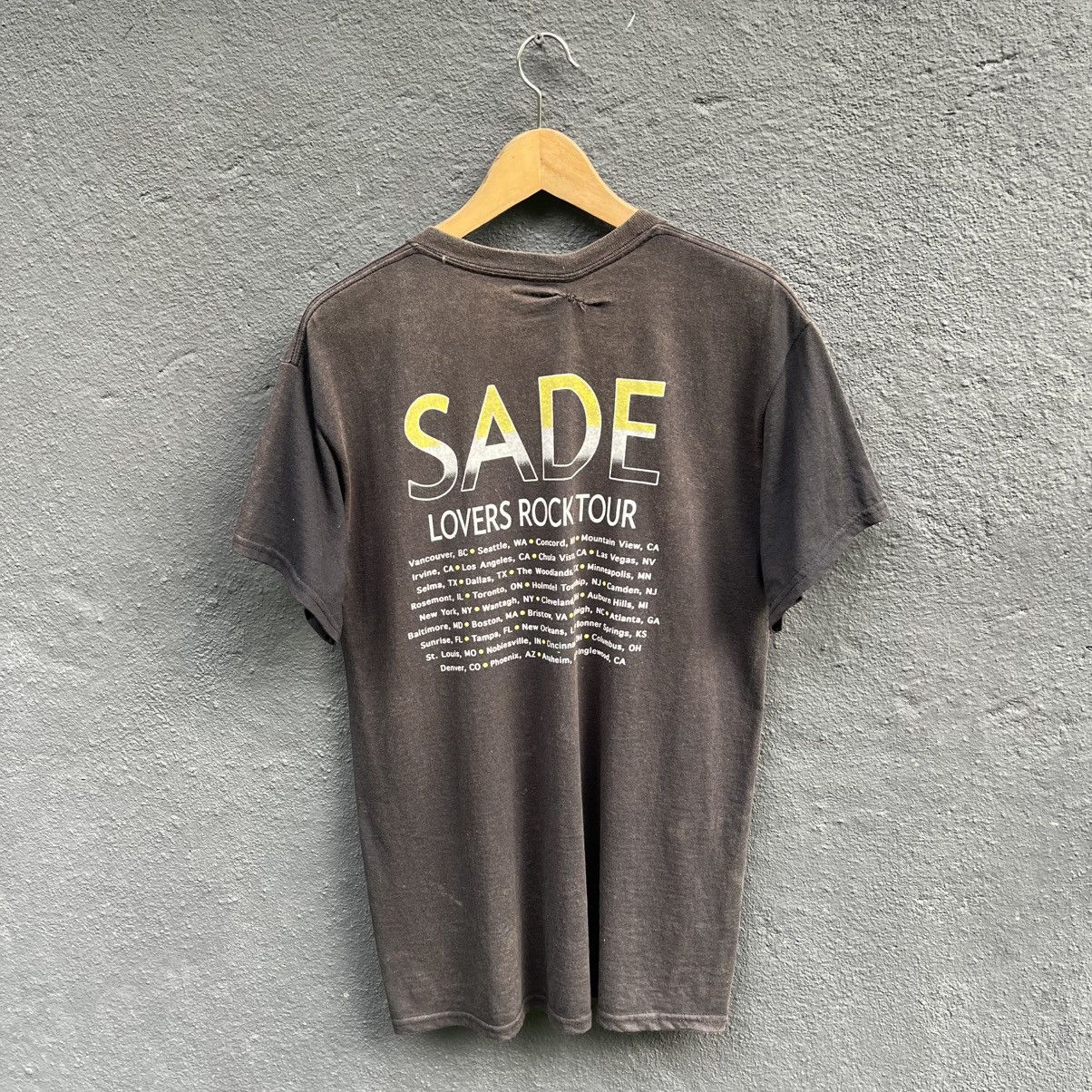 Band Tees Thrashed Faded Sade Lovers Rock Tour Tee Size US M / EU 48-50 / 2 - 3 Thumbnail