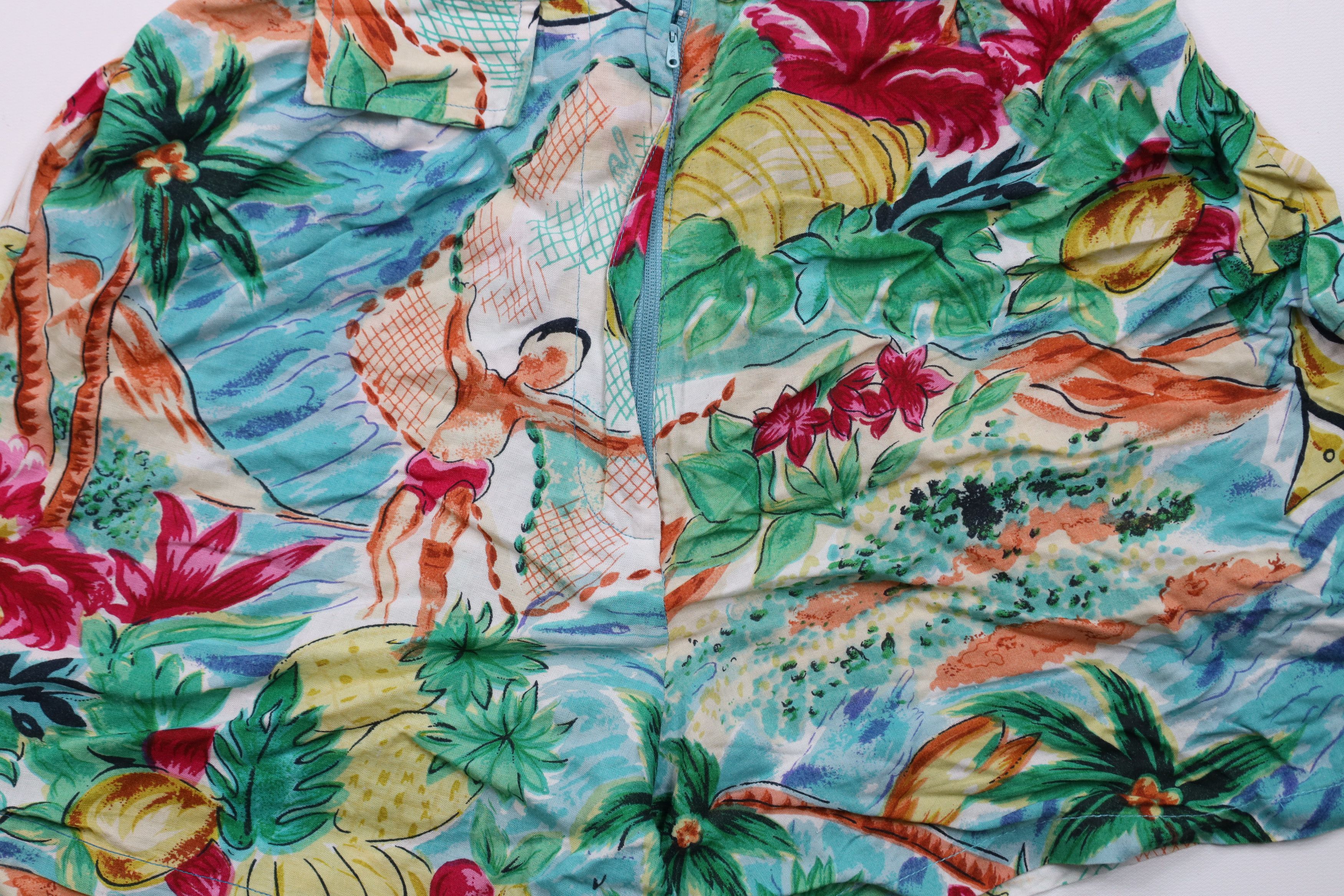Vintage Vintage 90s Streetwear Pineapple Sailing Beach Surf Shorts Size 28" / US 6 / IT 42 - 3 Thumbnail