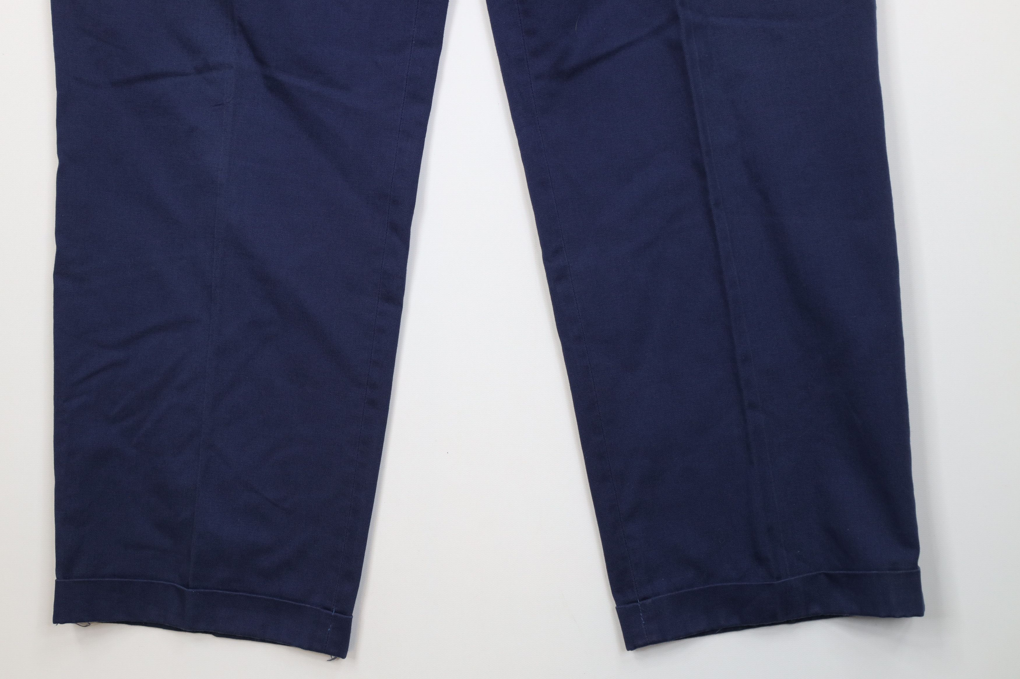 Eddie Bauer Vintage 90s Eddie Bauer Twill Wide Leg Chino Pants Blue Size US 40 / EU 56 - 4 Thumbnail