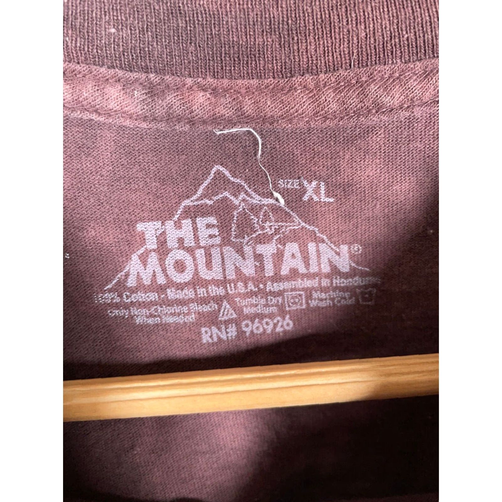 The Mountain The Mountain T-Shirt Adult XL Brown Bald Eagle Tie Dye Nature Collage Graphic Print Mens Size US XL / EU 56 / 4 - 3 Thumbnail