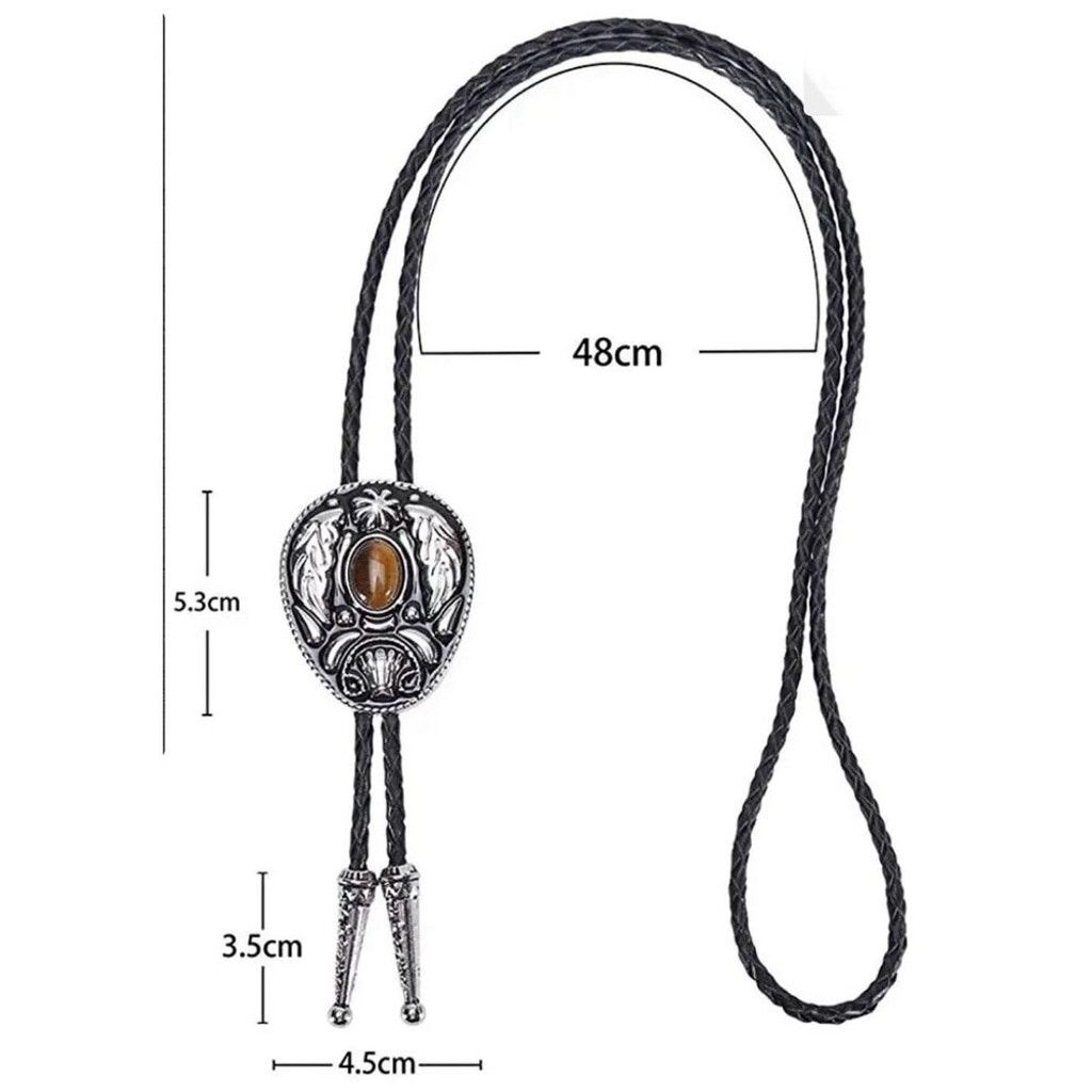 Other New Vintage Style Bolo Tie Western Leaf Design Rustic Size ONE SIZE - 4 Thumbnail
