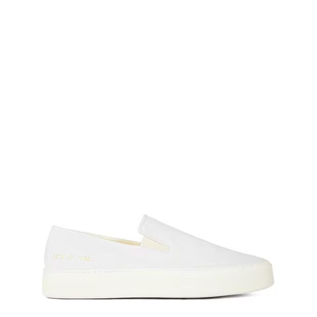 image of Common Projects O1G2R1Mq0324 Slip On Suede Sneakers In White, Men's (Size 12)