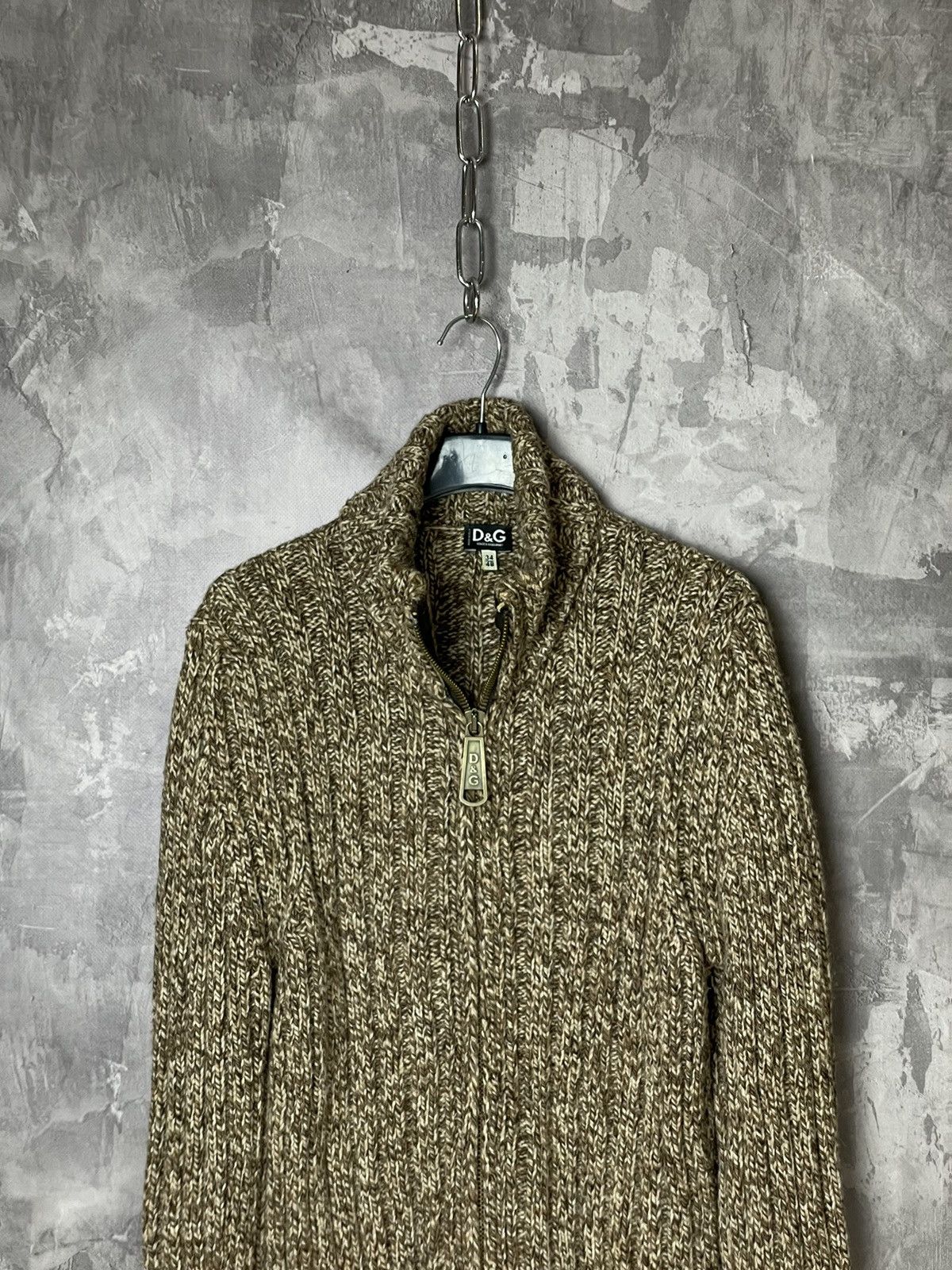 Dolce & Gabbana × Vintage CRAZY VINTAGE DOLCE GABBANA STRIPED 3D KNIT SWEATER Y2K Size US M / EU 48-50 / 2 - 2 Thumbnail