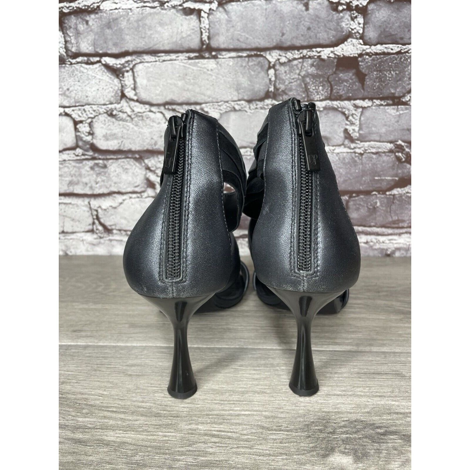Donald Pliner Donald Pliner Neav Black Suede Shimmer Ankle Strap Heels Wom Size US 9.5 / IT 39.5 - 4 Thumbnail