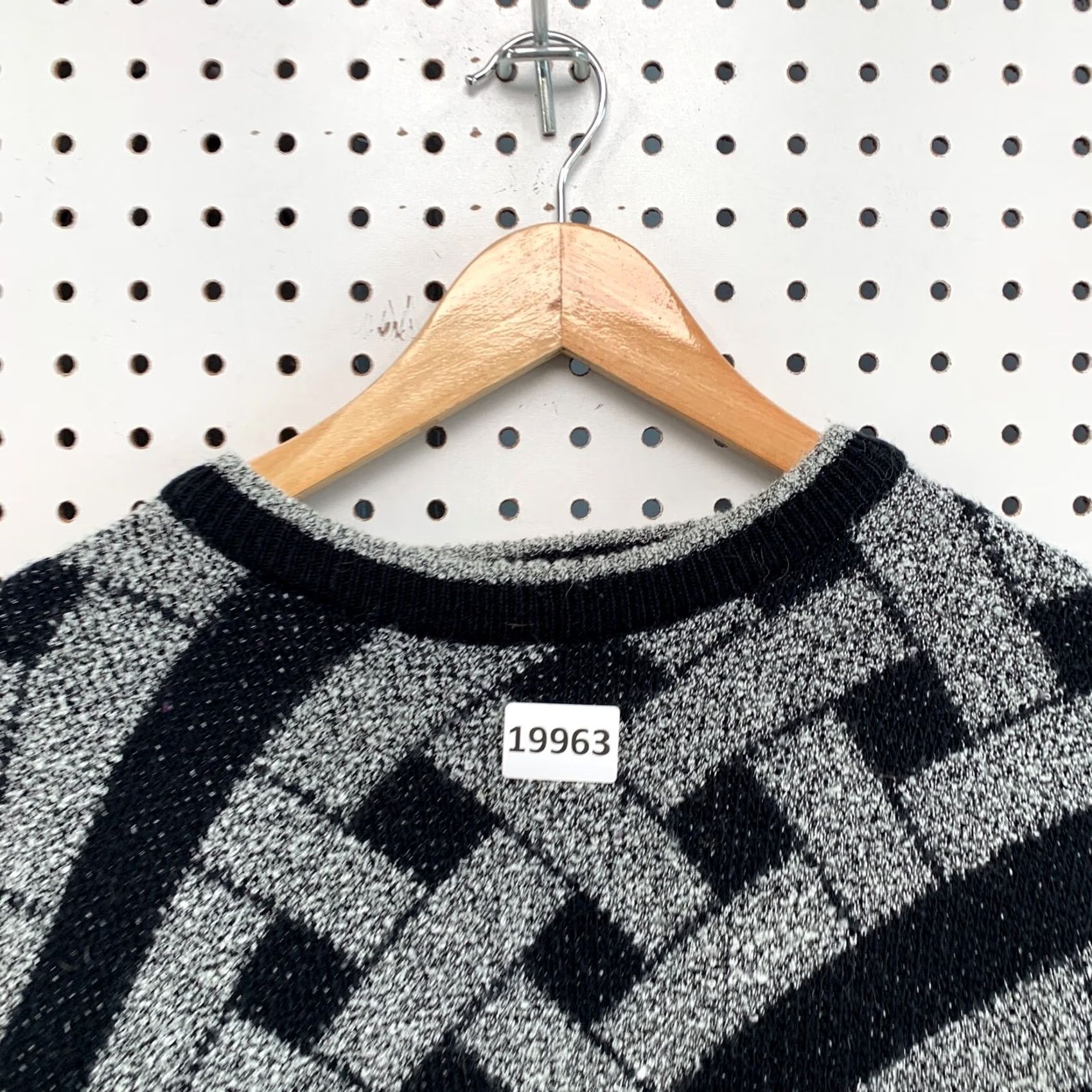 Vintage VINTAGE Limited Editions By Expressions Sweater Black Gray Weave Womens Large Size L / US 10 / IT 46 - 7 Thumbnail