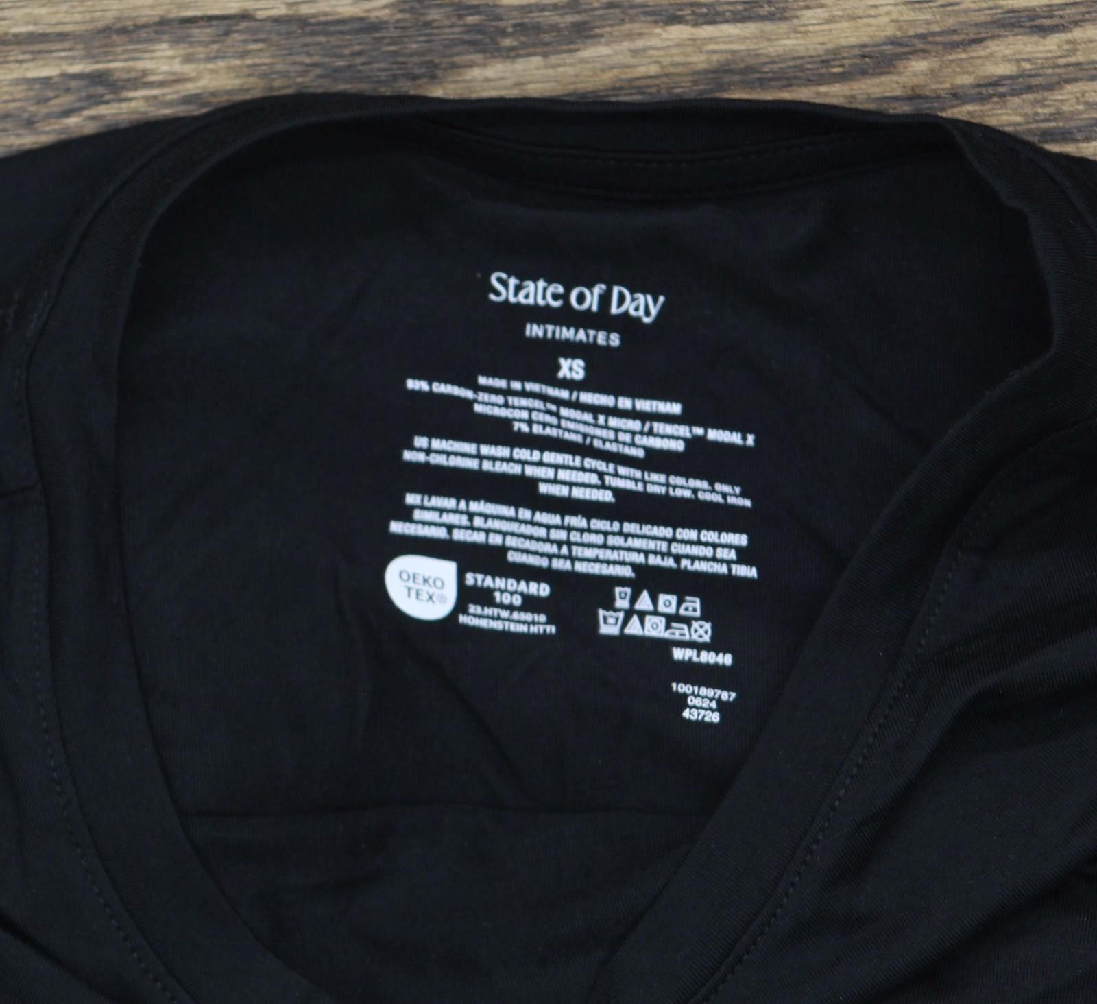 Other New State Of Day Pajama Shirt Top 100189787ms Deep Black Xs Size XS / US 0-2 / IT 36-38 - 4 Thumbnail