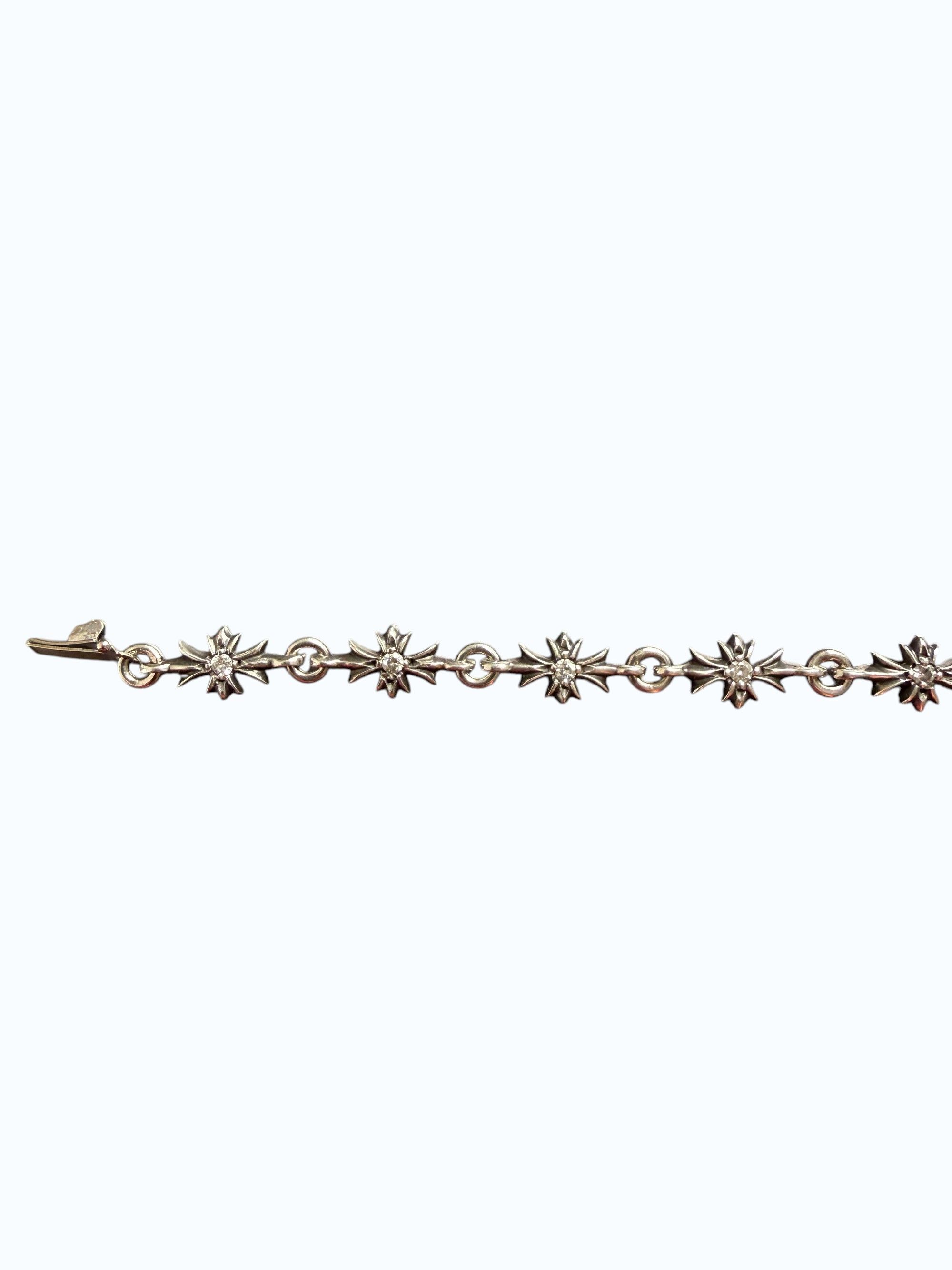 Chrome Hearts Chrome Hearts Diamond Tiny E .925 Silver 12 Link Bracelet Size ONE SIZE - 6 Thumbnail