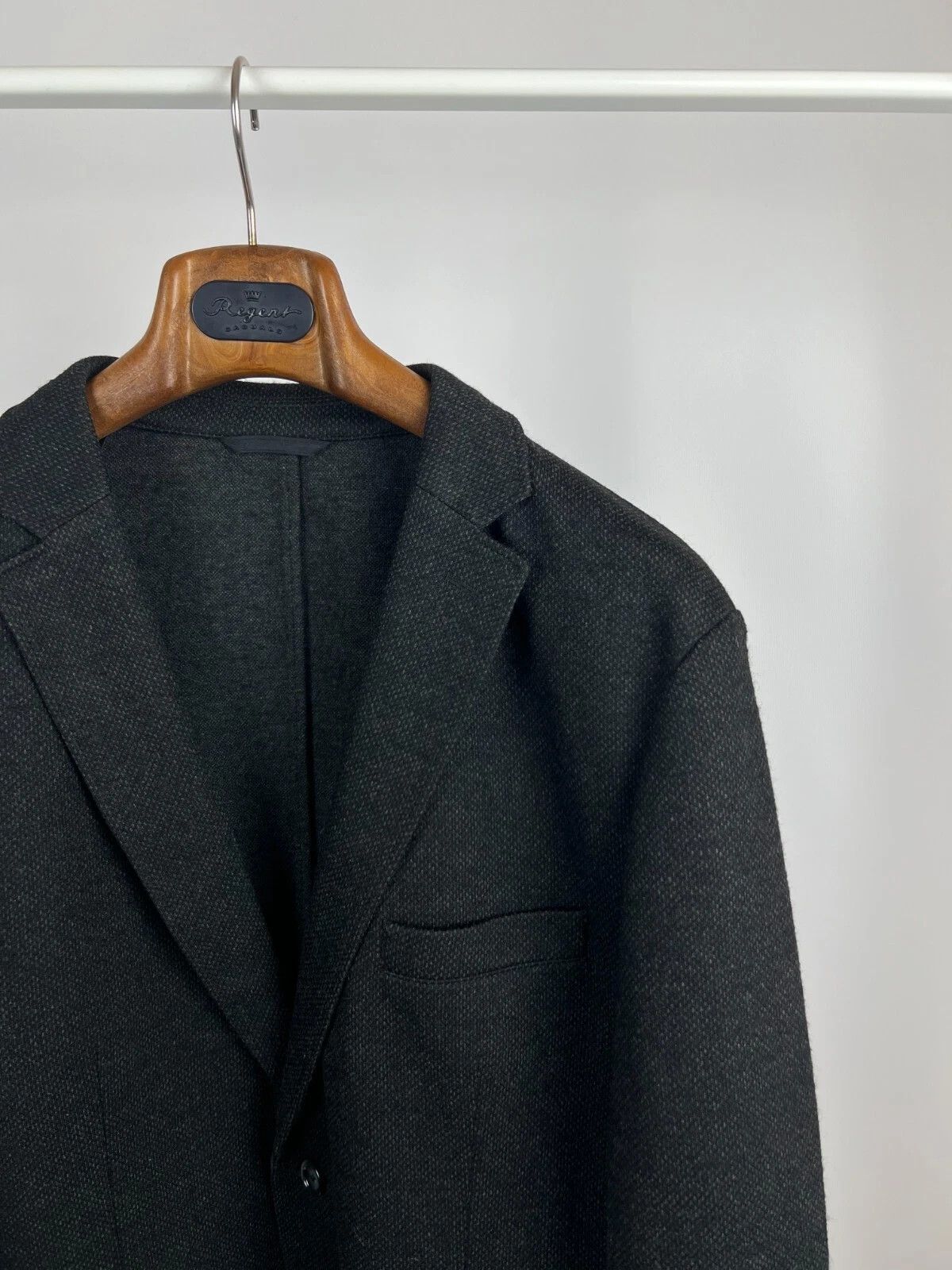 Hugo Boss Hugo Boss Men's Dark Gray Unlined Slim Fit Blazer Jacket Size 46R - 5 Thumbnail