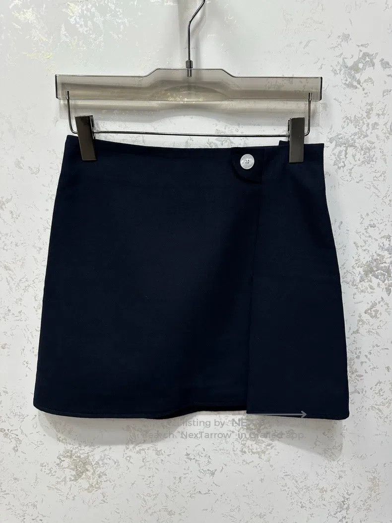 Hermes Hermes Textured Slit Skirt Size 24" / US 00 / IT 34 - 1 Thumbnail