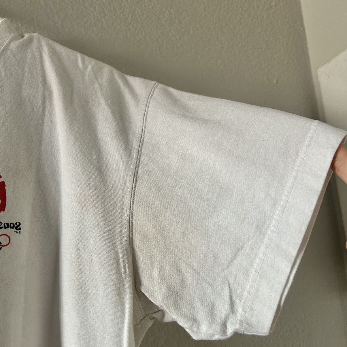 Vintage Beijing 2008 Olympics White T-Shirt Men’s Large Size US L / EU 52-54 / 3 - 4 Thumbnail