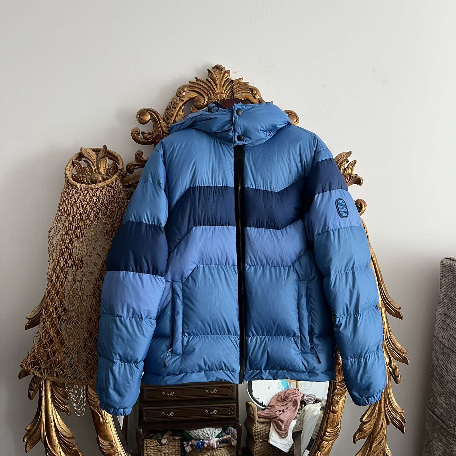 Coach Coach Hooded Blue Down Jacket Sz M Size US M / EU 48-50 / 2 - 1 Thumbnail