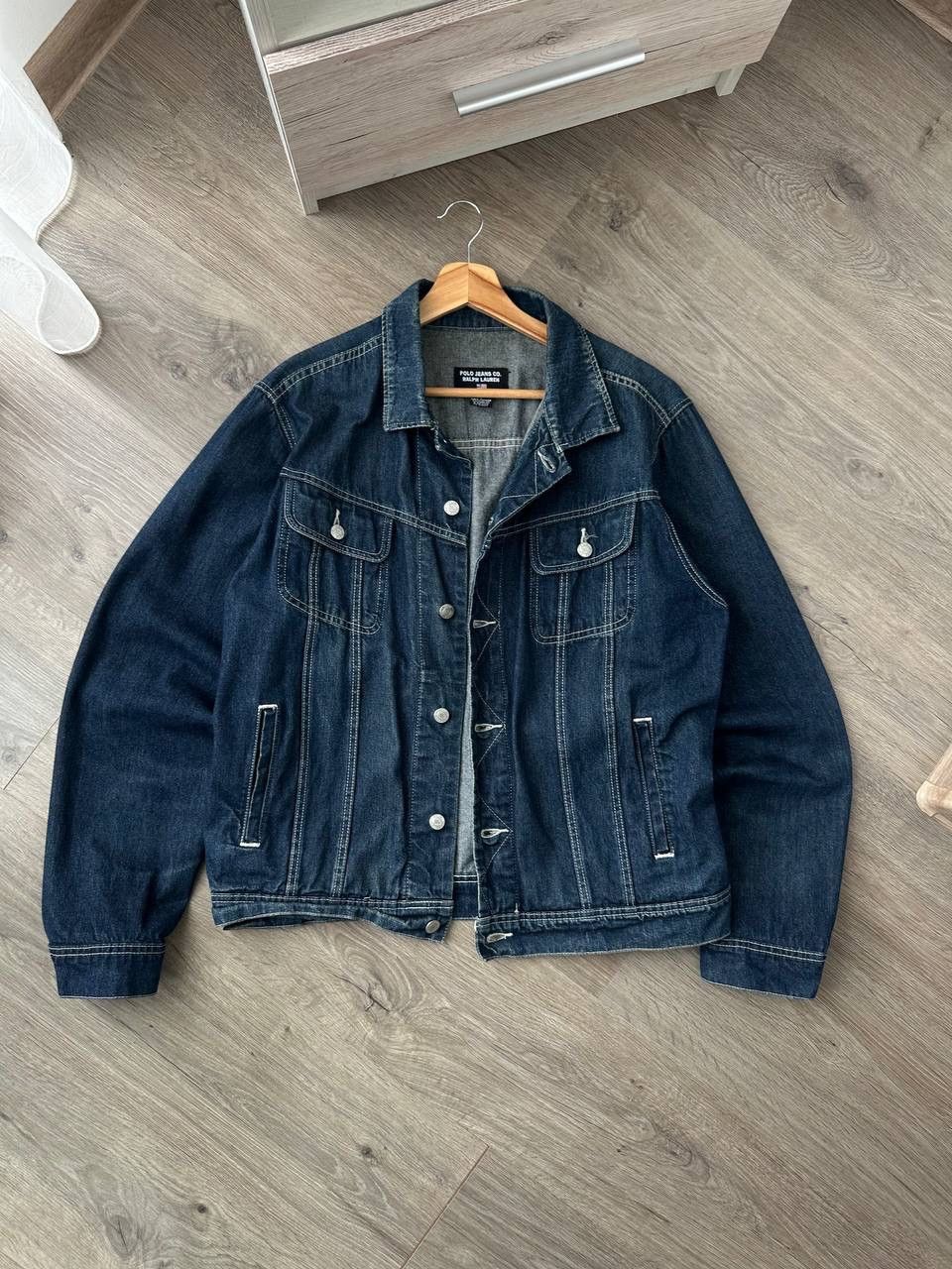 Polo Ralph Lauren × Vintage Vintage Polo Jeans Company PRL Denim Faded Pocket Jacket Size US L / EU 52-54 / 3 - 3 Thumbnail