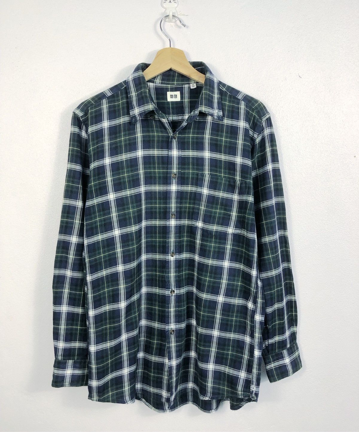 Uniqlo Rare Uniqlo Checkered Flannel Shirt Size US M / EU 48-50 / 2 - 1 Thumbnail