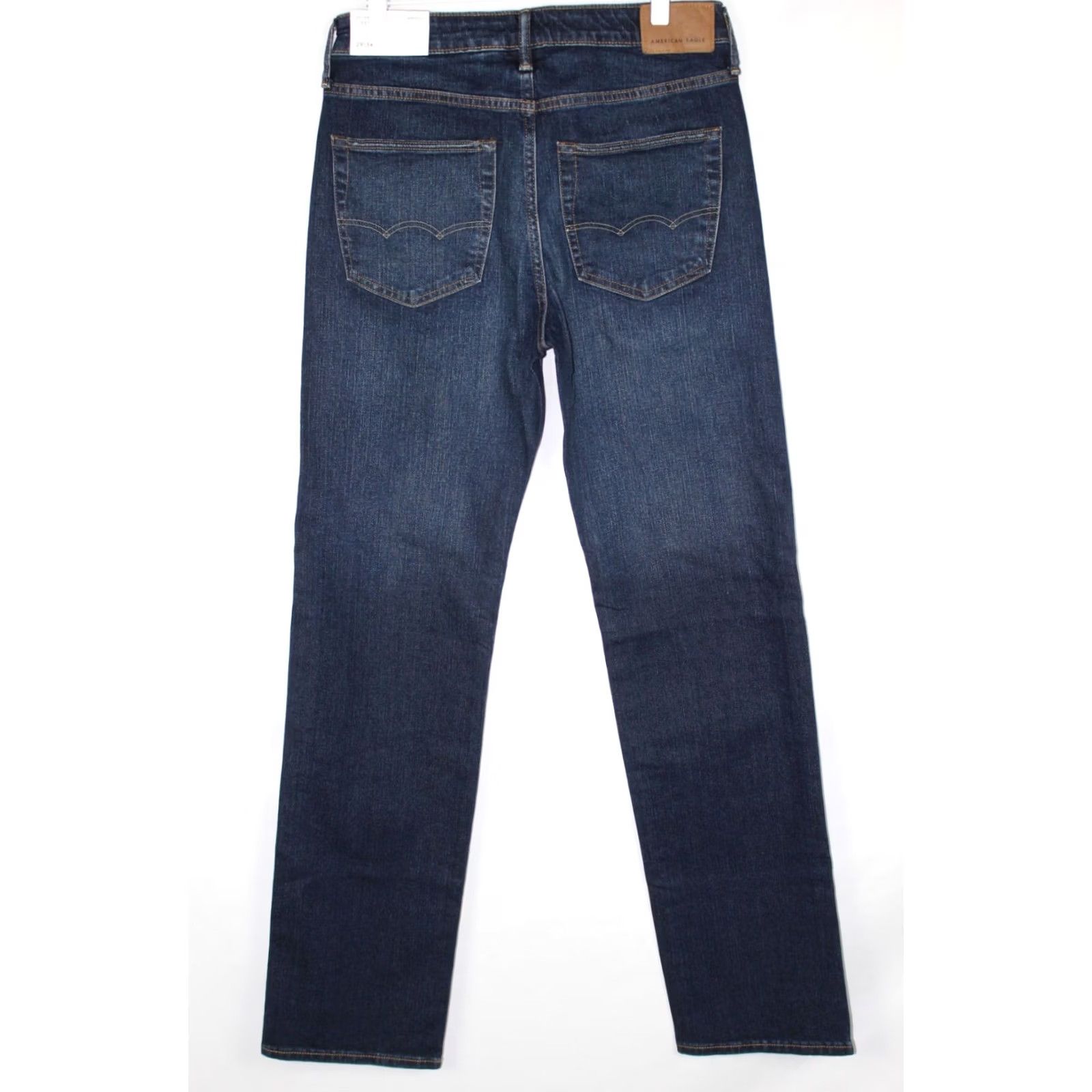 American Eagle Outfitters American Eagle Mens Airflex Relaxed Straight Leg Jeans Dark Blue Size US 29 - 5 Thumbnail