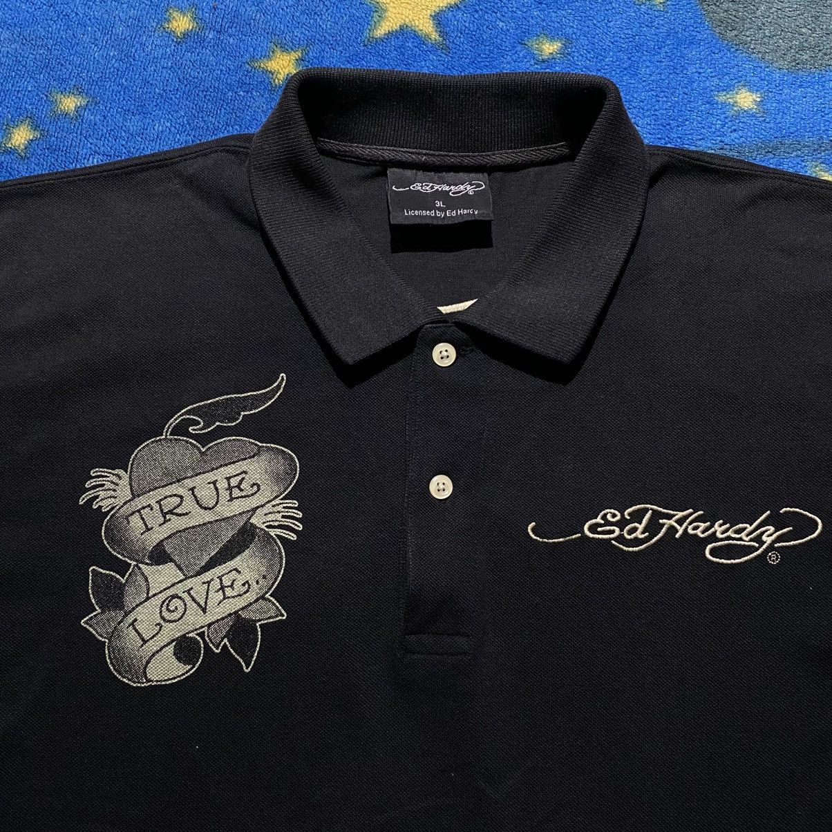 Ed Hardy Y2k Ed Hardy Love Kills Slowly Polo Shirt Size US XL / EU 56 / 4 - 2 Thumbnail