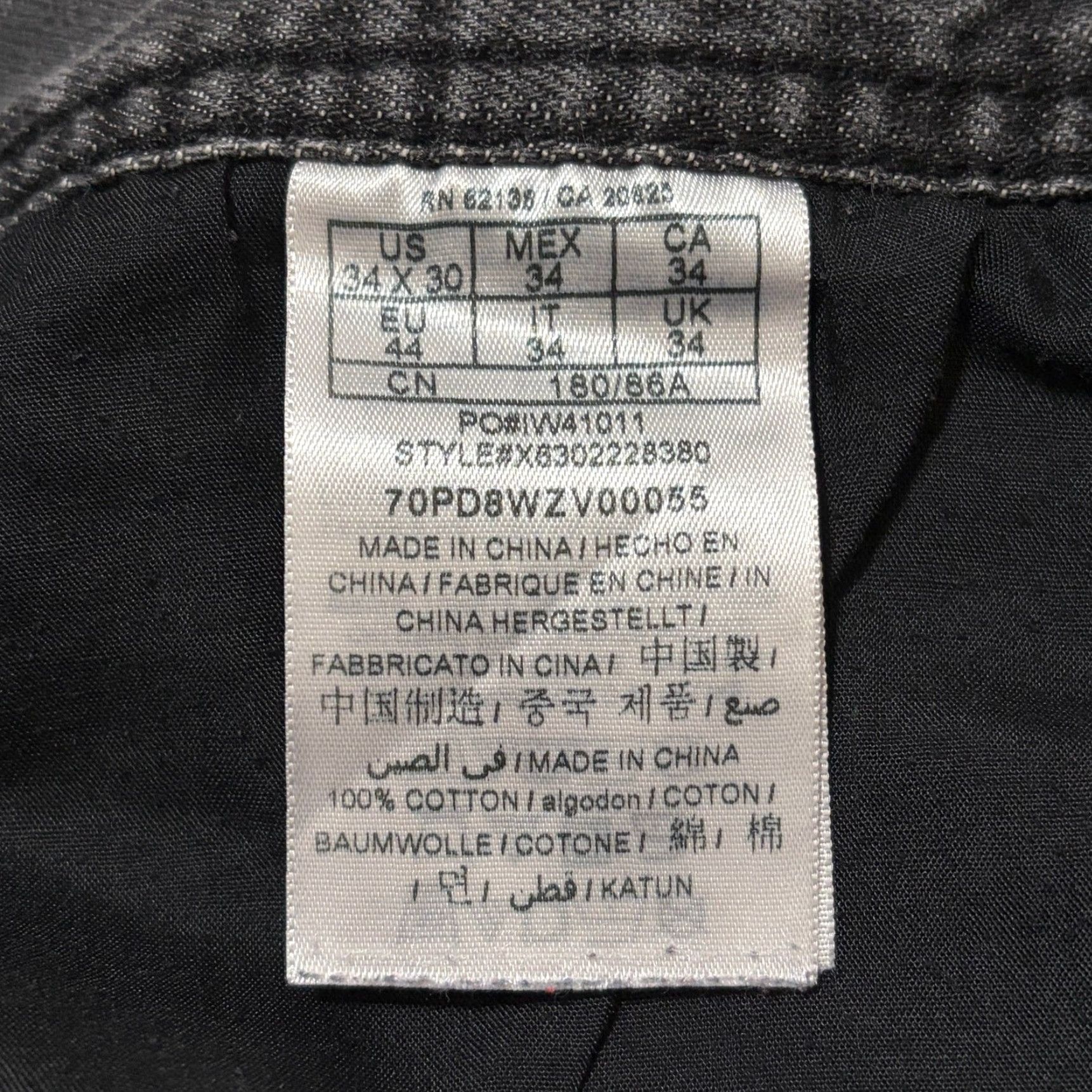 Guess VINTAGE Guess Jeans Mens 34 x 30 Black Relaxed Straight Rowland Fit Raw Hem Baggy Y2k Size US 34 / EU 50 - 5 Thumbnail