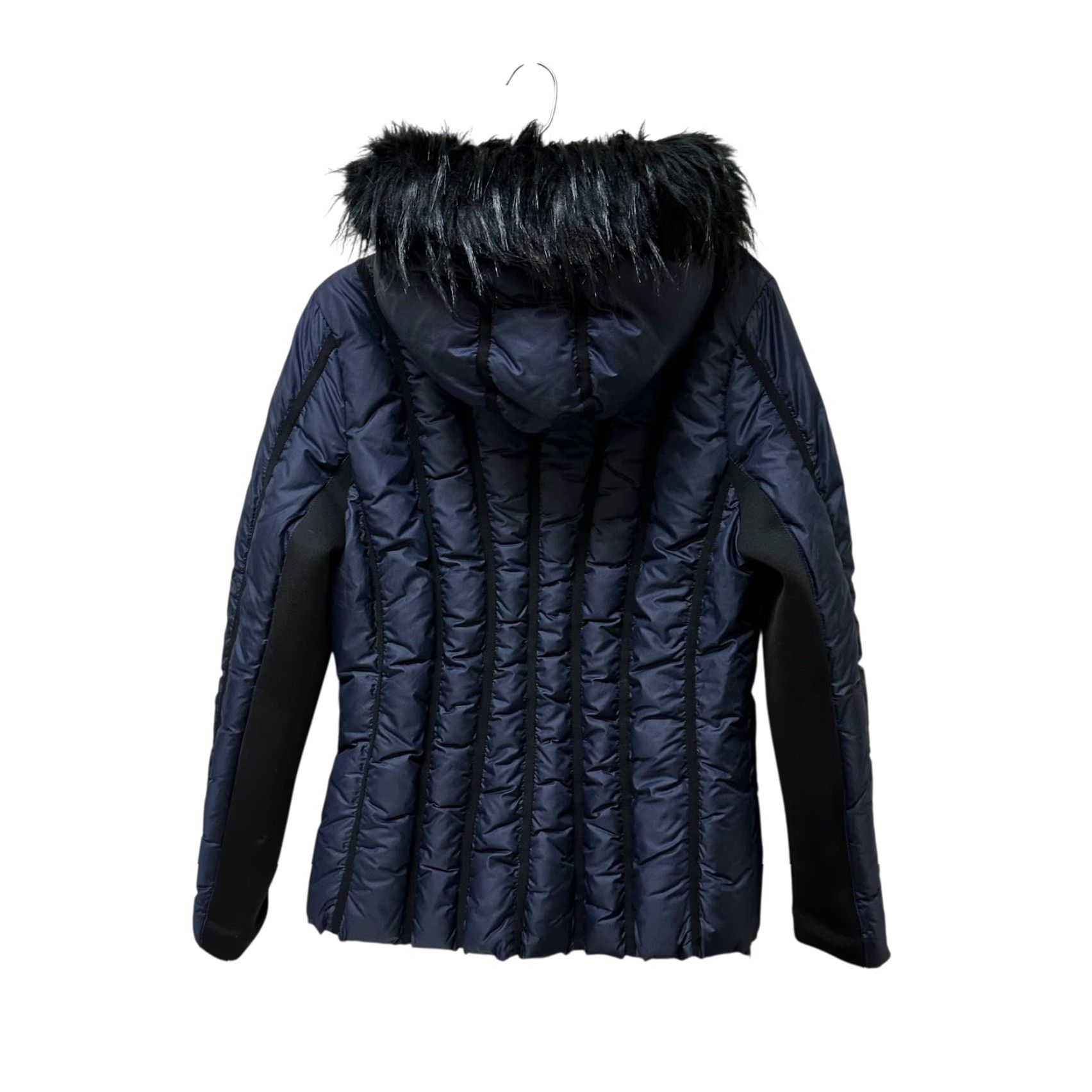 Zac Posen Zac Posen Navy Down Quilted Puffer Jacket with Faux Fur Hood Size XL Women Jacket XL Navy Down Quilted Puffer Fur Trim Zip Front Casual Winter Size XL / US 12-14 / IT 48-50 - 3 Thumbnail