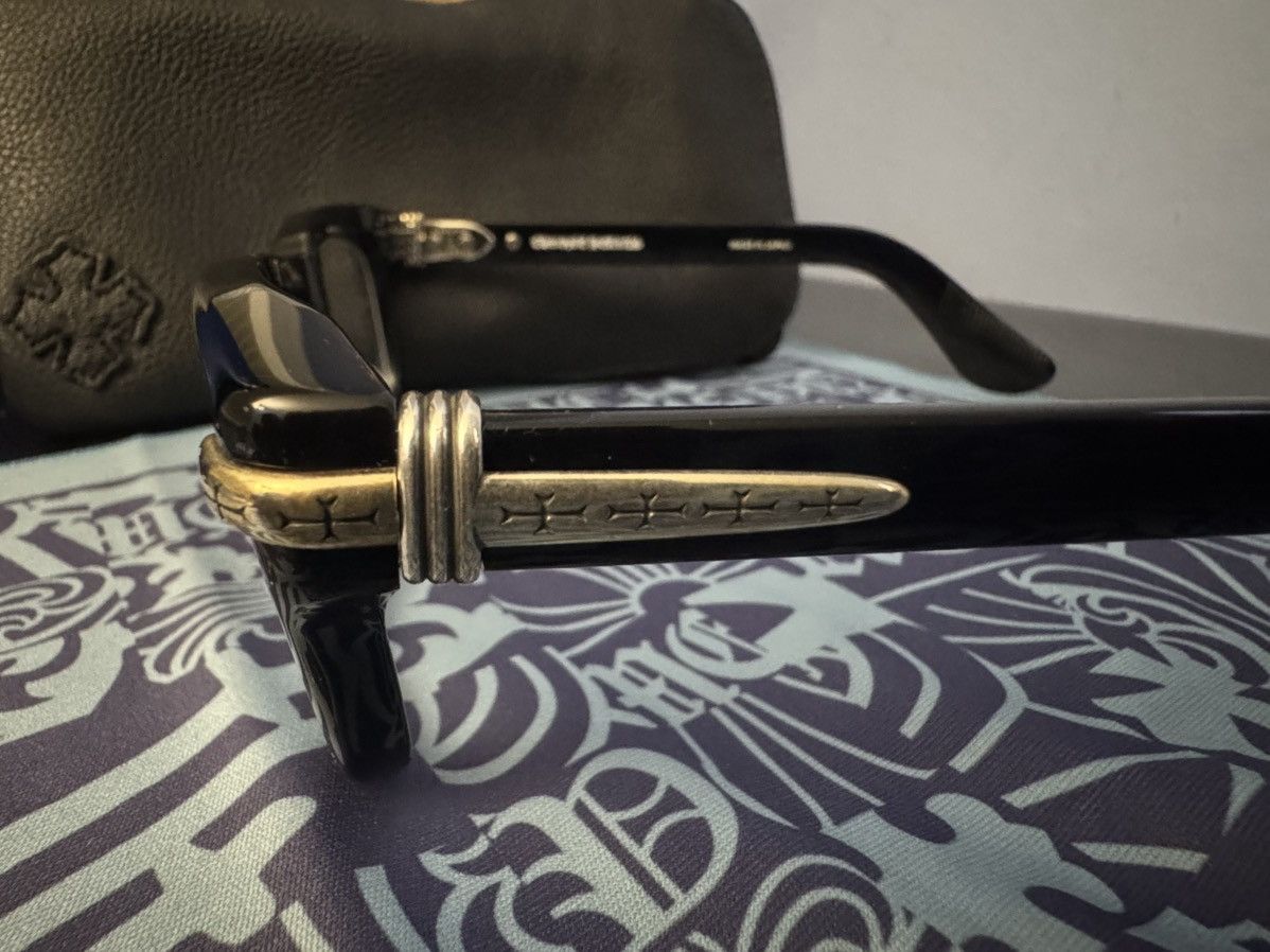 Chrome Hearts AUTHENTIC CHROME HEARTS GLASSES TRYPOLEAGAIN MODEL Size ONE SIZE - 4 Thumbnail