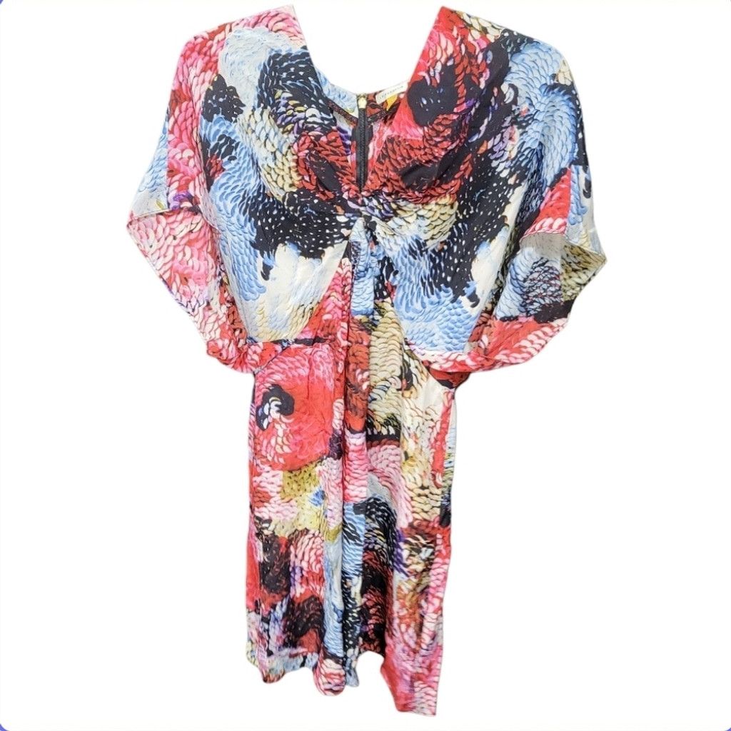 Anthropologie EUC Leifsdottir for Anthropologie Rare River Fish Dress Size XS / US 0-2 / IT 36-38 - 4 Thumbnail