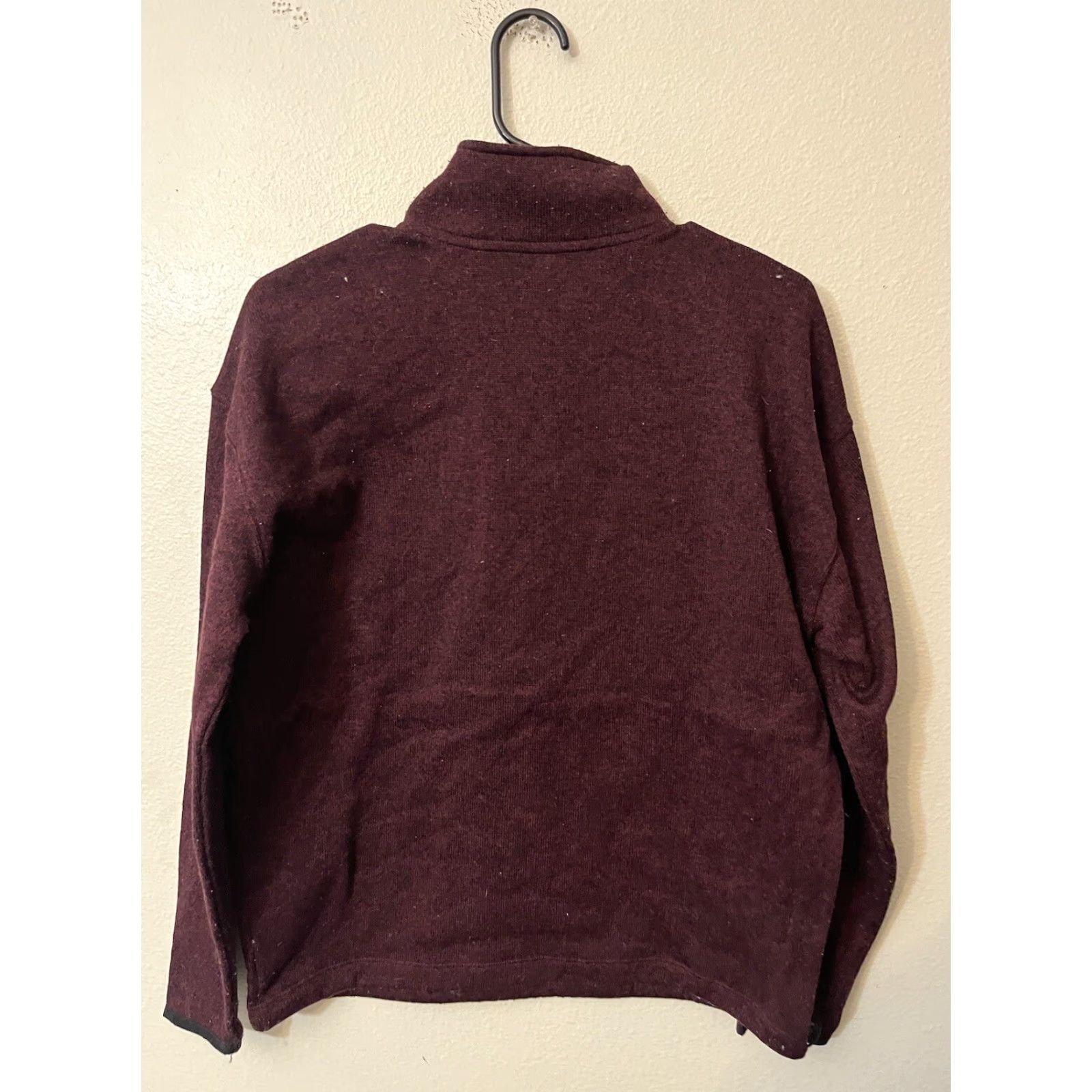 Pinko VINTAGE PINK Victoria's Secret 1/4 Zip Pullover Sweatshirt Women XS Maroon Polyester Size XS / US 0-2 / IT 36-38 - 3 Thumbnail
