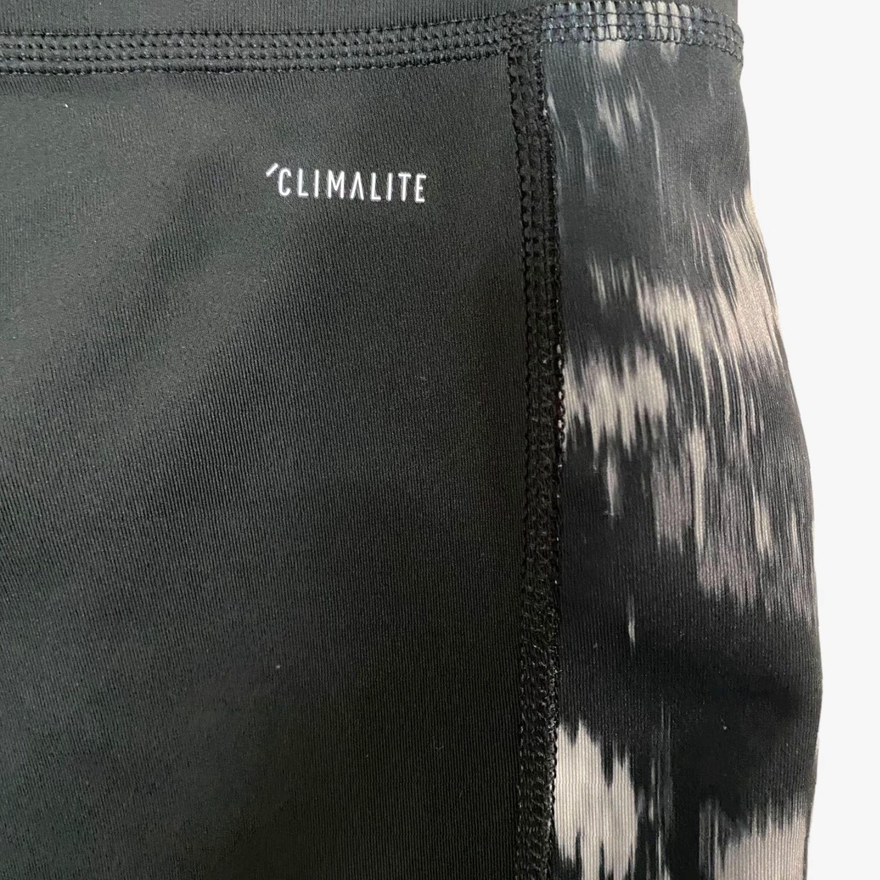 Adidas Adidas Climalite Leggings Womens Small Black Cropped High Waisted Printed Yoga Gym Training Size 28" / US 6 / IT 42 - 7 Thumbnail