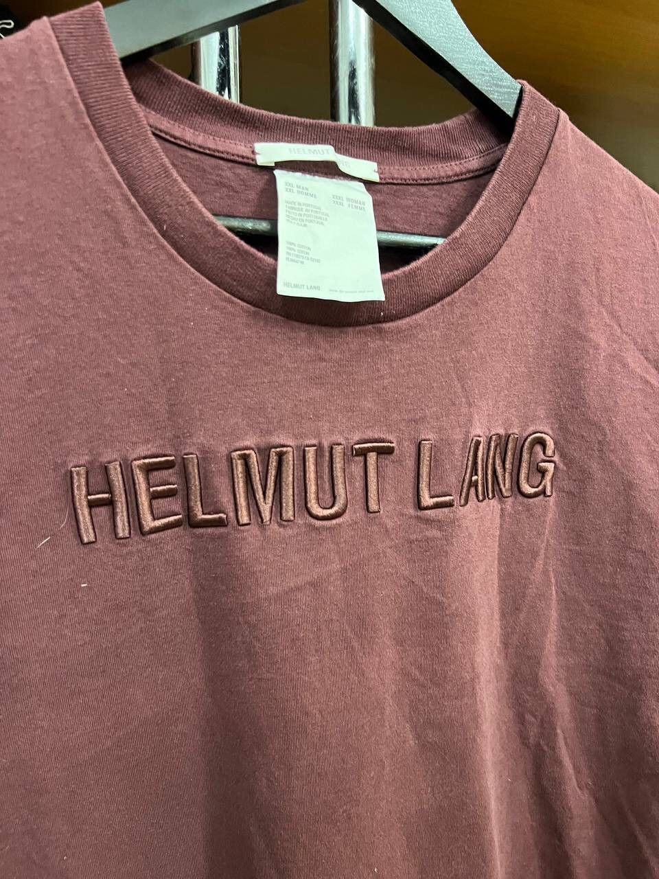 Helmut Lang Helmut Lang Embroidered Logo One Size T-Shirt Big Logo Size US XXL / EU 58 / 5 - 5 Thumbnail