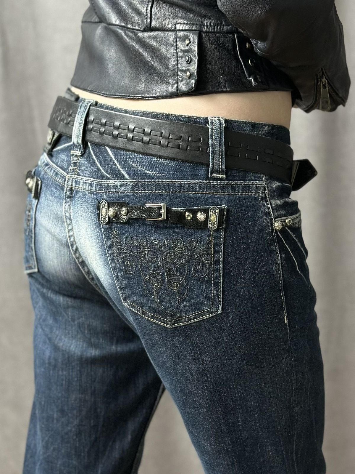 Juicy Couture Jeans Vintage B.B Simon Y2K Leather Juicy Couture Hysteric Glamour Size ONE SIZE - 11 Thumbnail