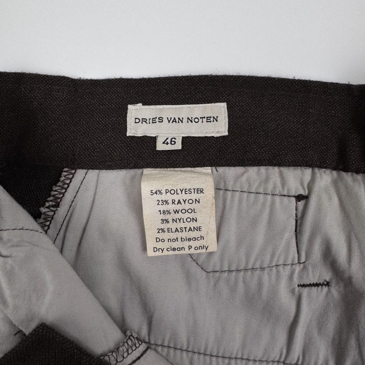 Dries Van Noten Dries Van Noten 2000’s Brown Wide Leg Work Pants Size US 30 / EU 46 - 8 Thumbnail
