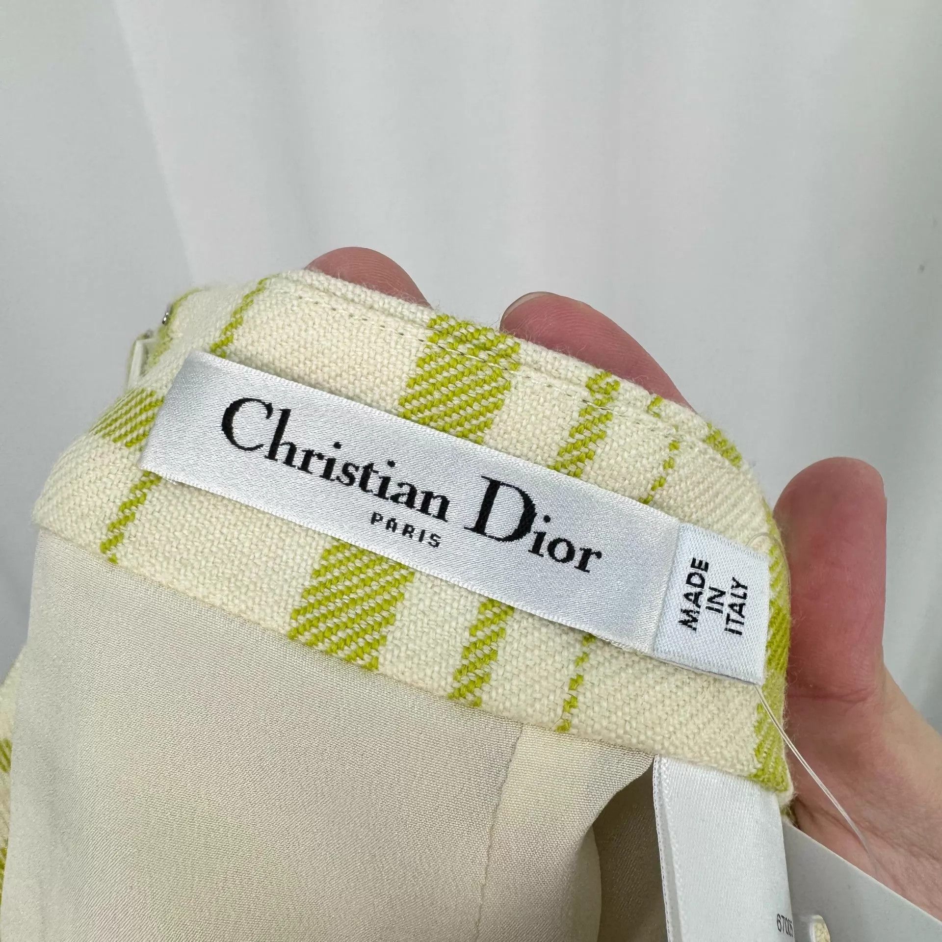 Dior Dior Women's Wool Check Skirt F38 New Size 27" / US 4 / IT 40 - 5 Thumbnail
