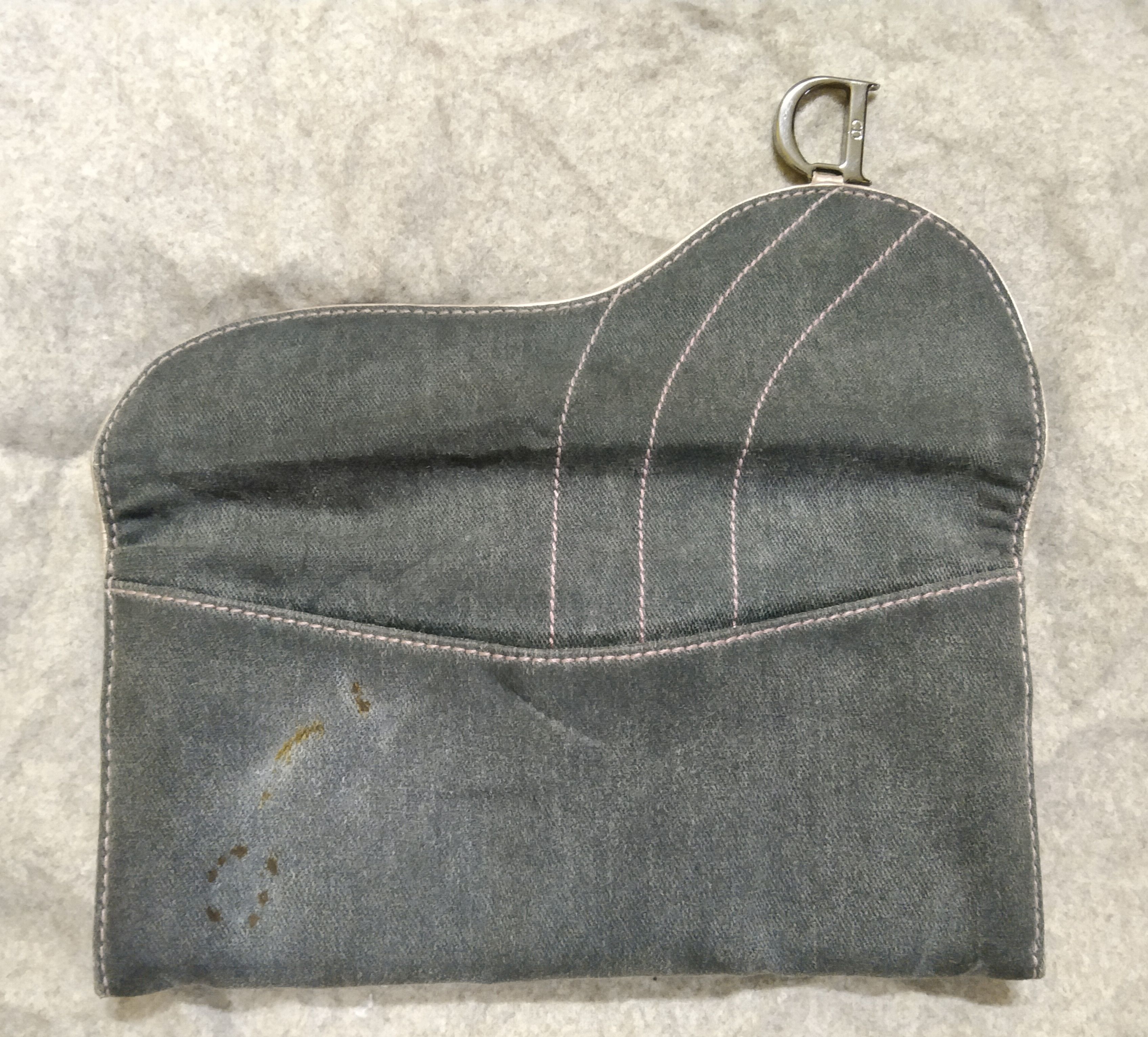 Christian Dior Monsieur Vintage Christian Dior Saddle Denim Long Wallet Size ONE SIZE - 4 Thumbnail