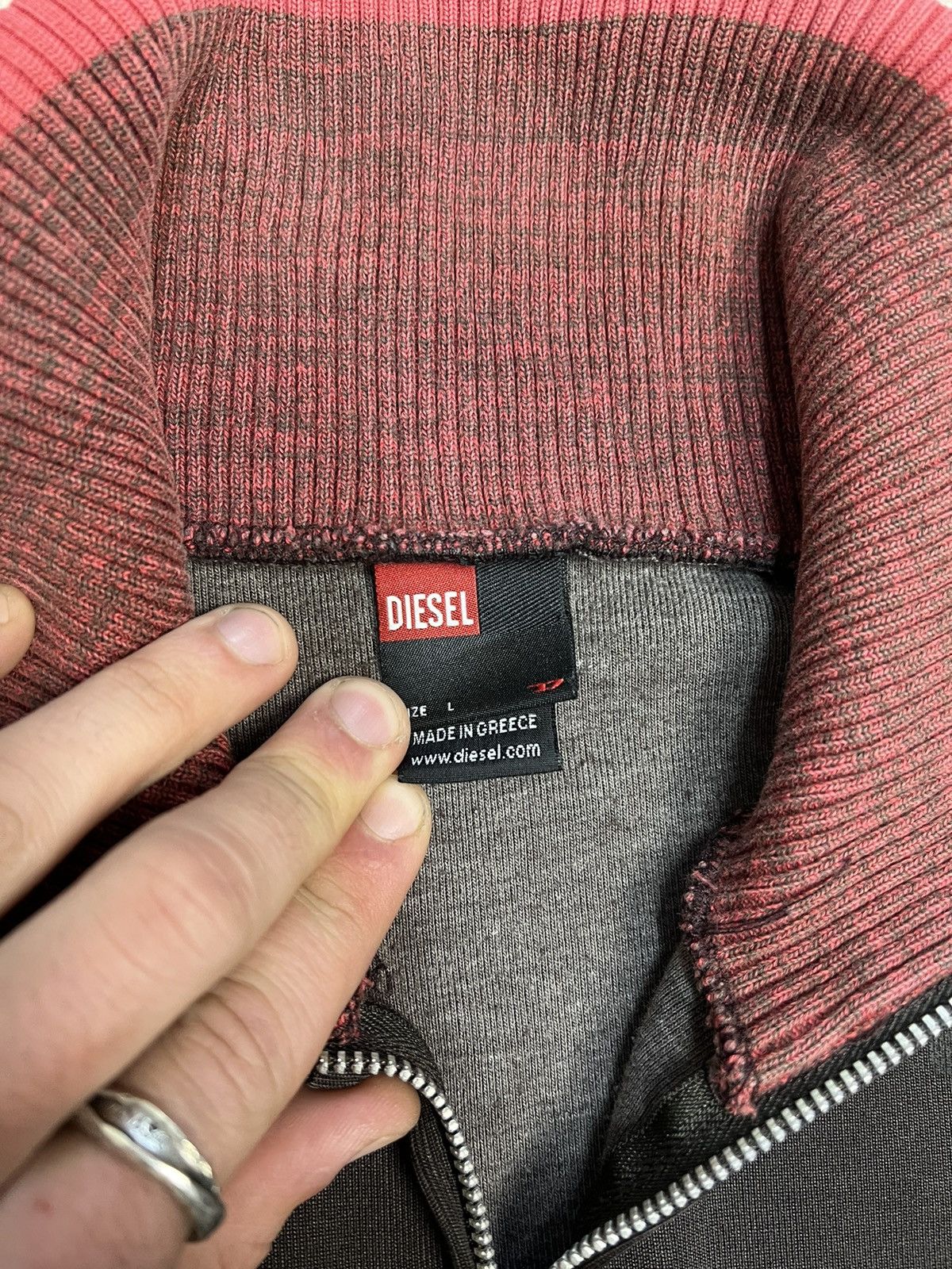 Diesel Vintage Diesel BROWN Zip Sweatshirt Big Logo Y2K Size US L / EU 52-54 / 3 - 4 Thumbnail