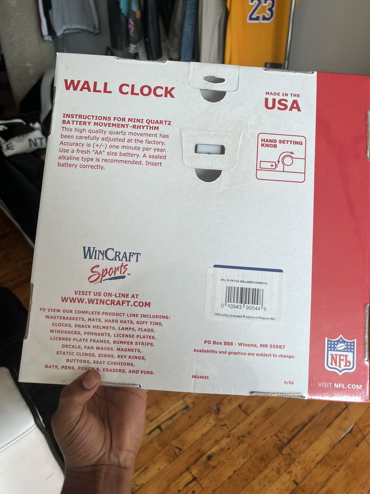 NFL Dallas Cowboys Roy Williams NFL Plastic Wall Clock Size ONE SIZE - 5 Thumbnail