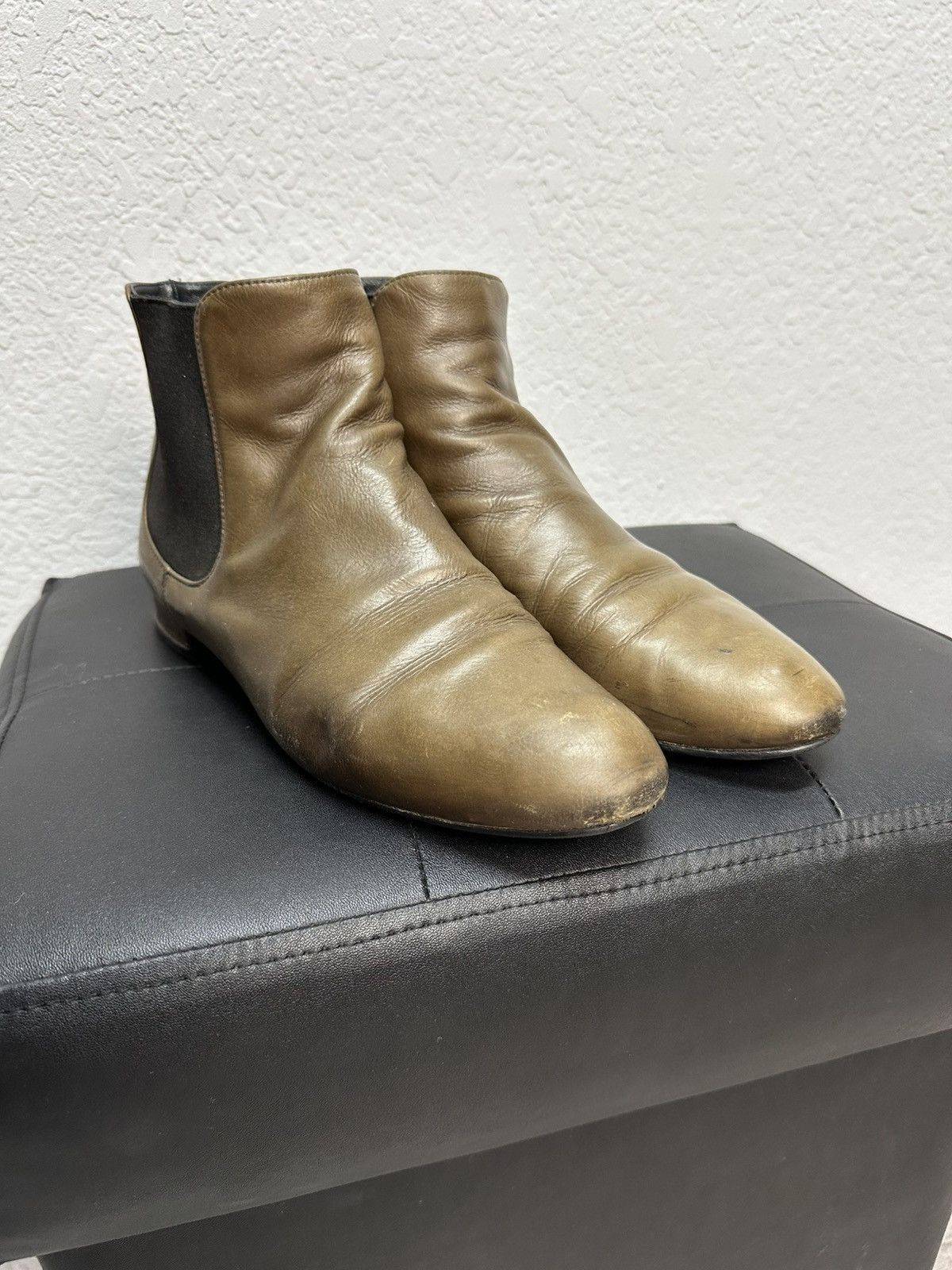 Prada × Vintage Vintage Prada Milano Biker Leather Boots As98 Shoes Size US 8 / IT 38 - 7 Thumbnail
