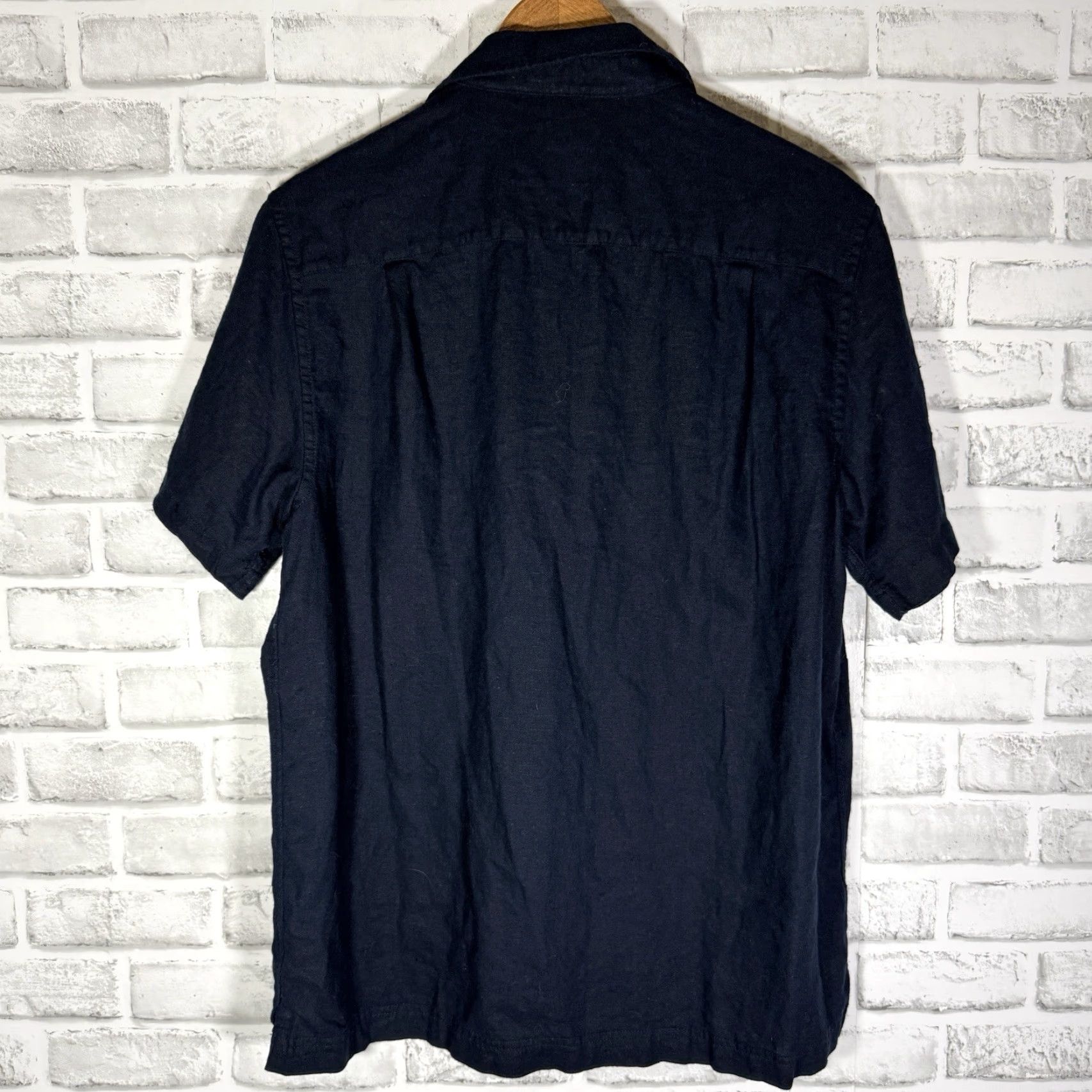 Scotch & Soda SCOTCH & SODA Blue Linen Blend Short Sleeve Button Down Shirt Mens Medium Size US M / EU 48-50 / 2 - 5 Thumbnail